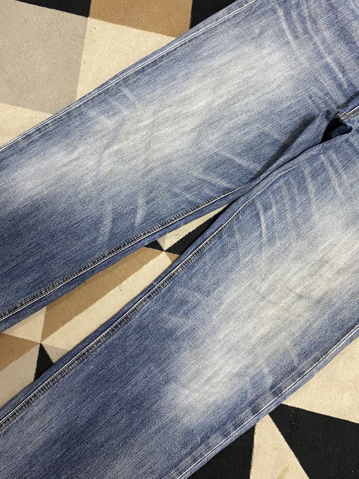 Old Navy Vintage Japanese Brands Navy Faded Wash Loose Jeans Size US 32 / EU 48 - 7 Thumbnail