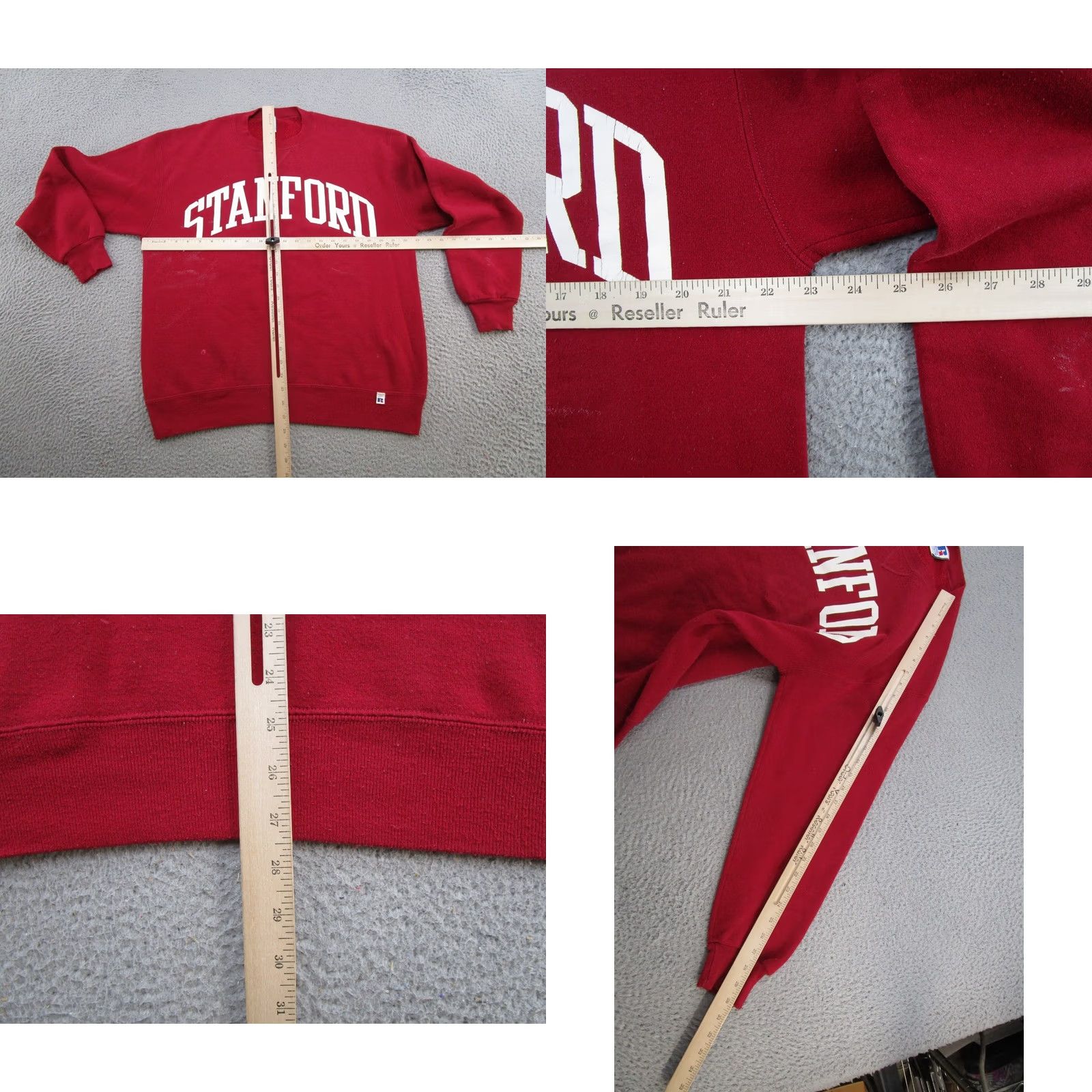 Russell Athletic VINTAGE Russell Athletic Crewneck Sweatshirt XL Men Red 90s Stanford Cardinals Size US XL / EU 56 / 4 - 8 Thumbnail