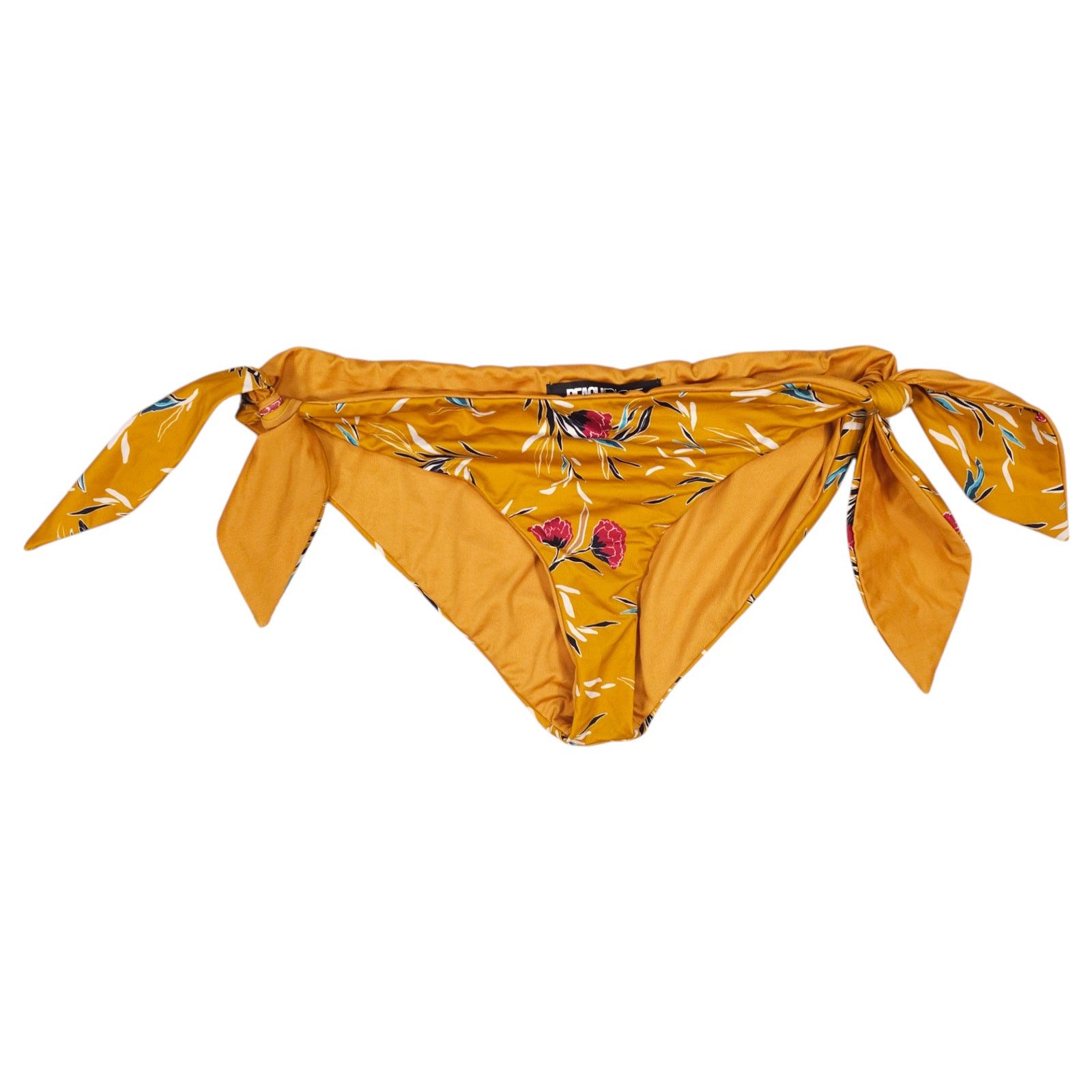 Beach Riot Beach Riot Bikini Bottom Golden Yellow Floral Sz Large Size ONE SIZE - 1 Thumbnail