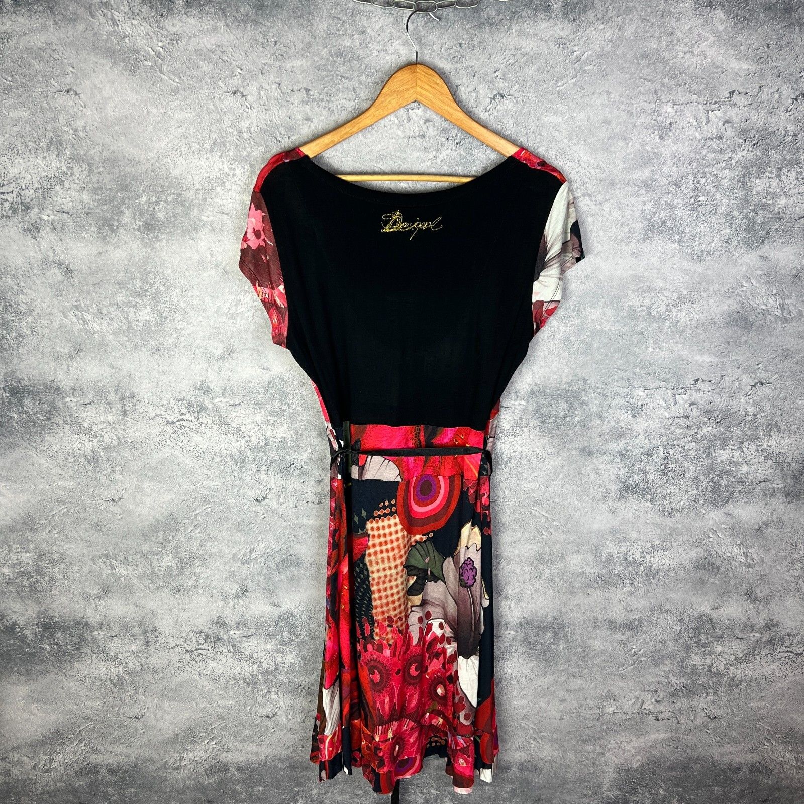 Desigual Desigual Dress Women's Size XL Multicolor Short Sleeve ` Size XL / US 12-14 / IT 48-50 - 6 Thumbnail