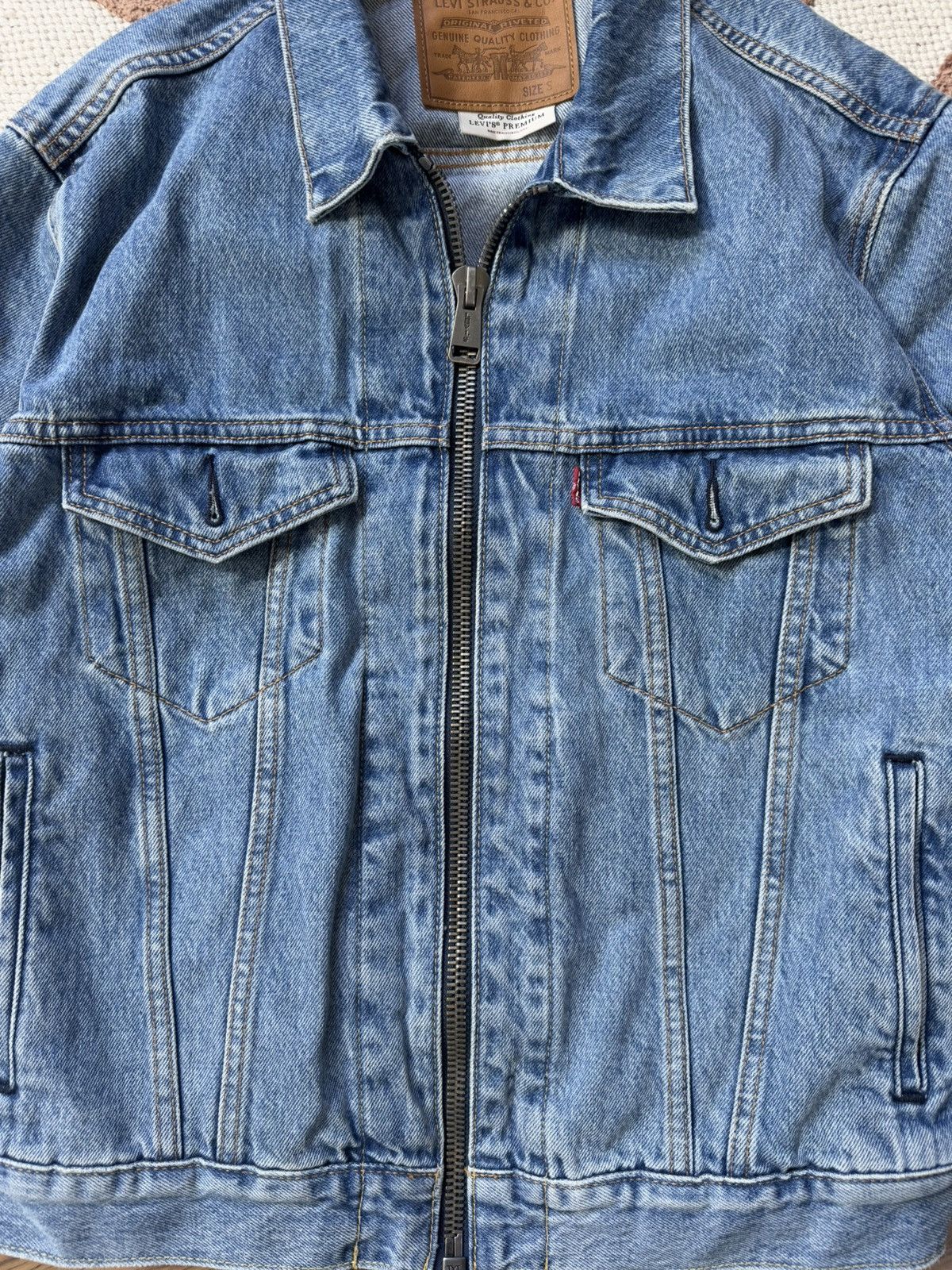 Levi's × Vintage VINTAGE LEVI’S PREMIUM 2000s ZIP UP DENIM JACKET Size S / US 4 / IT 40 - 4 Thumbnail