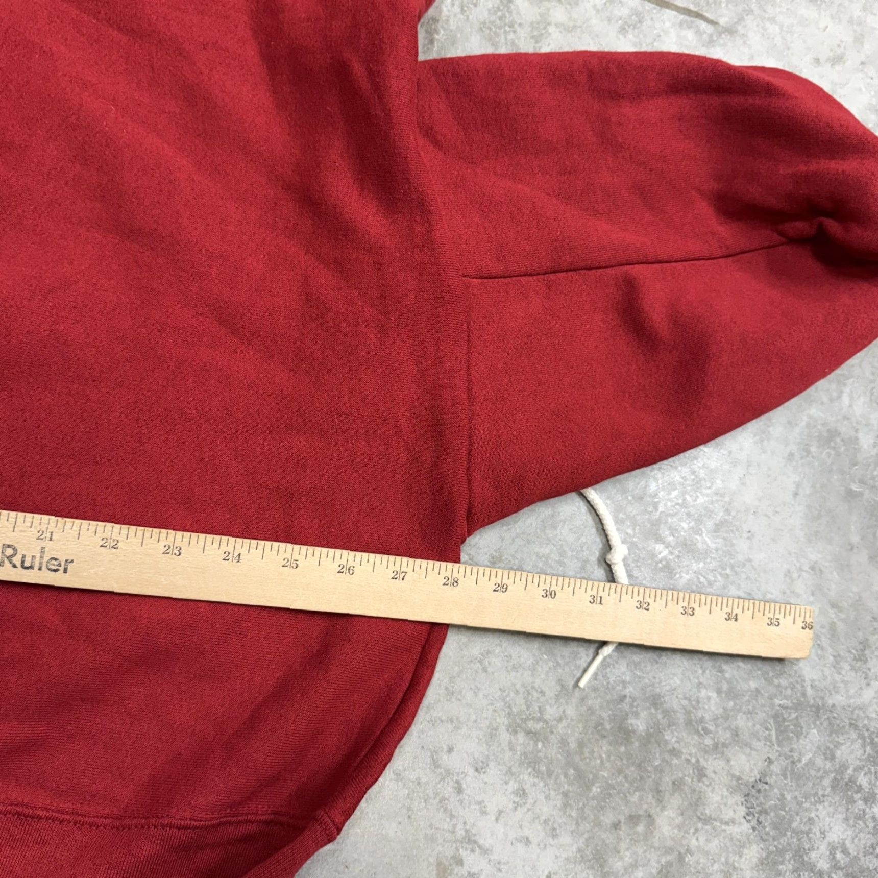 Soffe VINTAGE Soffe Hoodie Mens M Red Heavyweight Pullover Pockets All Seasons 90s Size US M / EU 48-50 / 2 - 8 Thumbnail