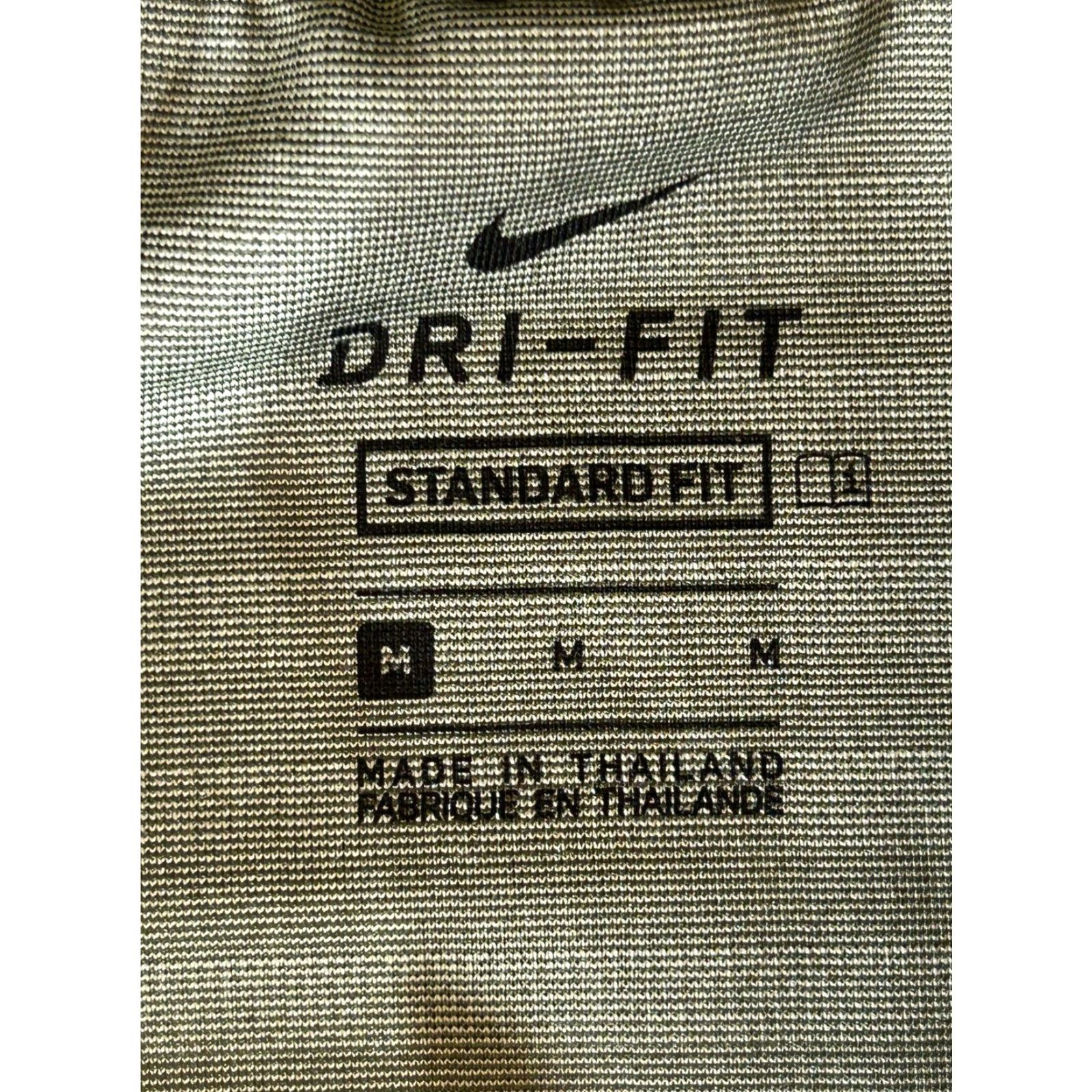 Nike Nike Dri-FIT Pullover Shirt Womens M Green Striped 1/4 Zip Mock Neck Long Sleeve Activewear Top Size M / US 6-8 / IT 42-44 - 7 Thumbnail