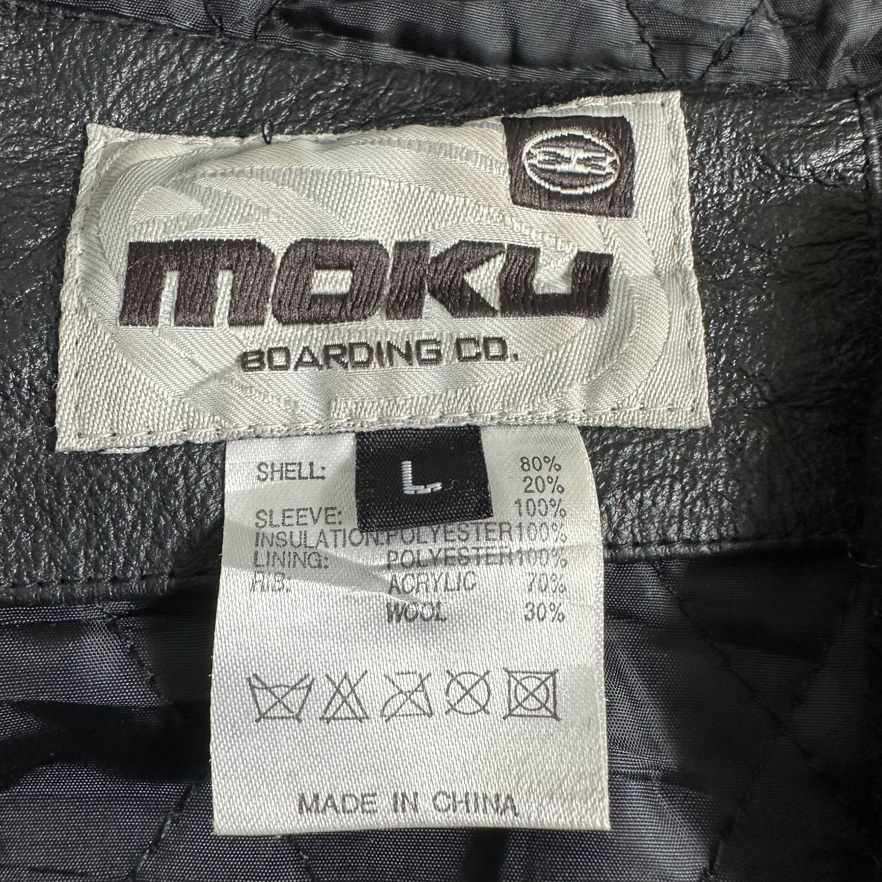Genuine Leather 🔥RARE🔥Vintage Military Sleeve Leather Wool Varsity Jacket Size US L / EU 52-54 / 3 - 8 Thumbnail