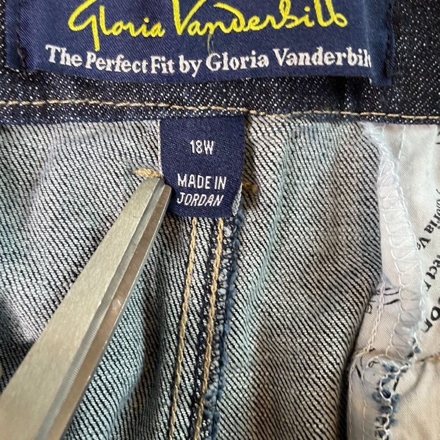 Gloria Vanderbilt Gloria Vanderbilt Blue Jeans Stretch Denim Pants Size 18 W Size 40" / US 18 - 7 Thumbnail