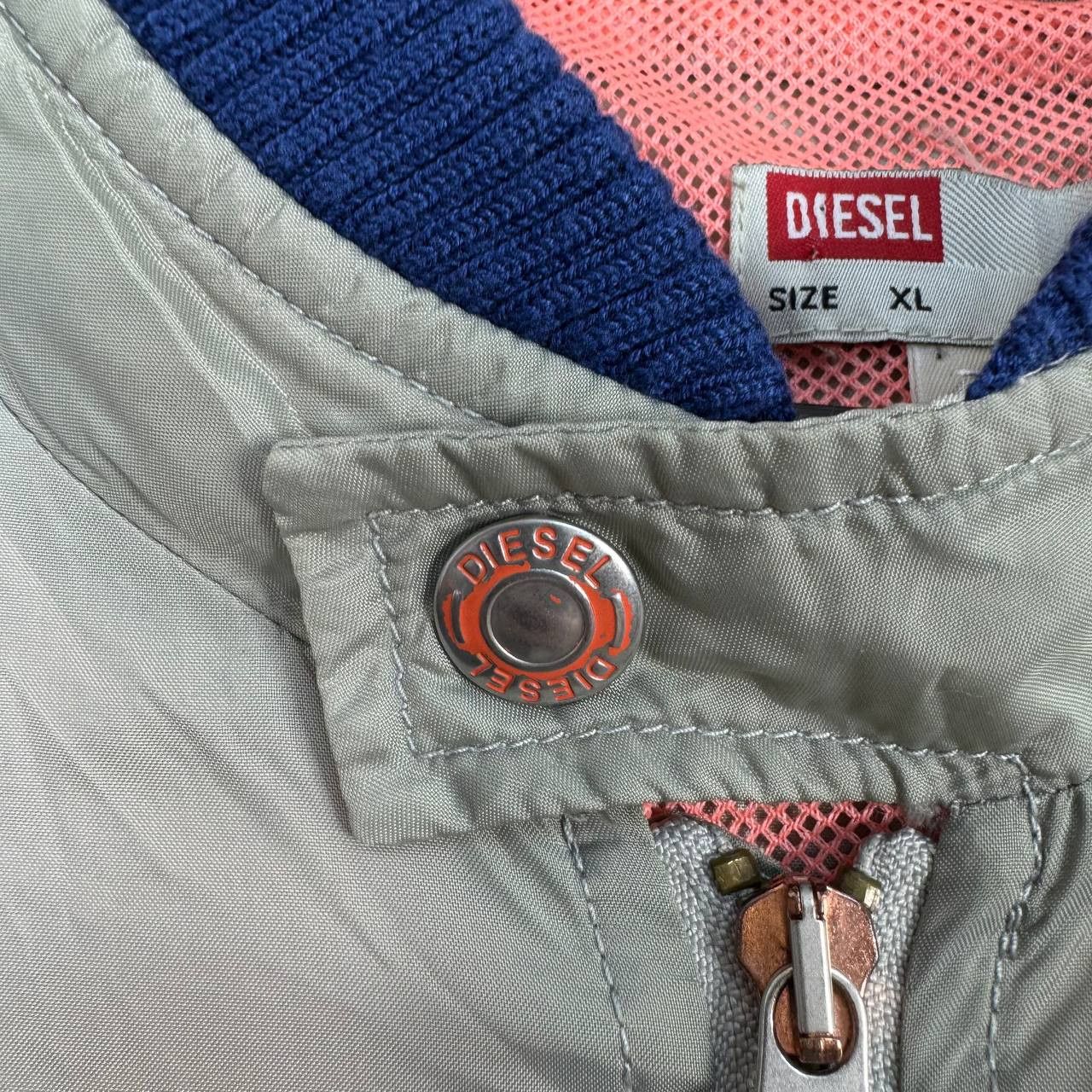 Diesel Diesel Racing Bomber Jacket Grey Lightweight Zip Up Size XL Size US L / EU 52-54 / 3 - 6 Thumbnail