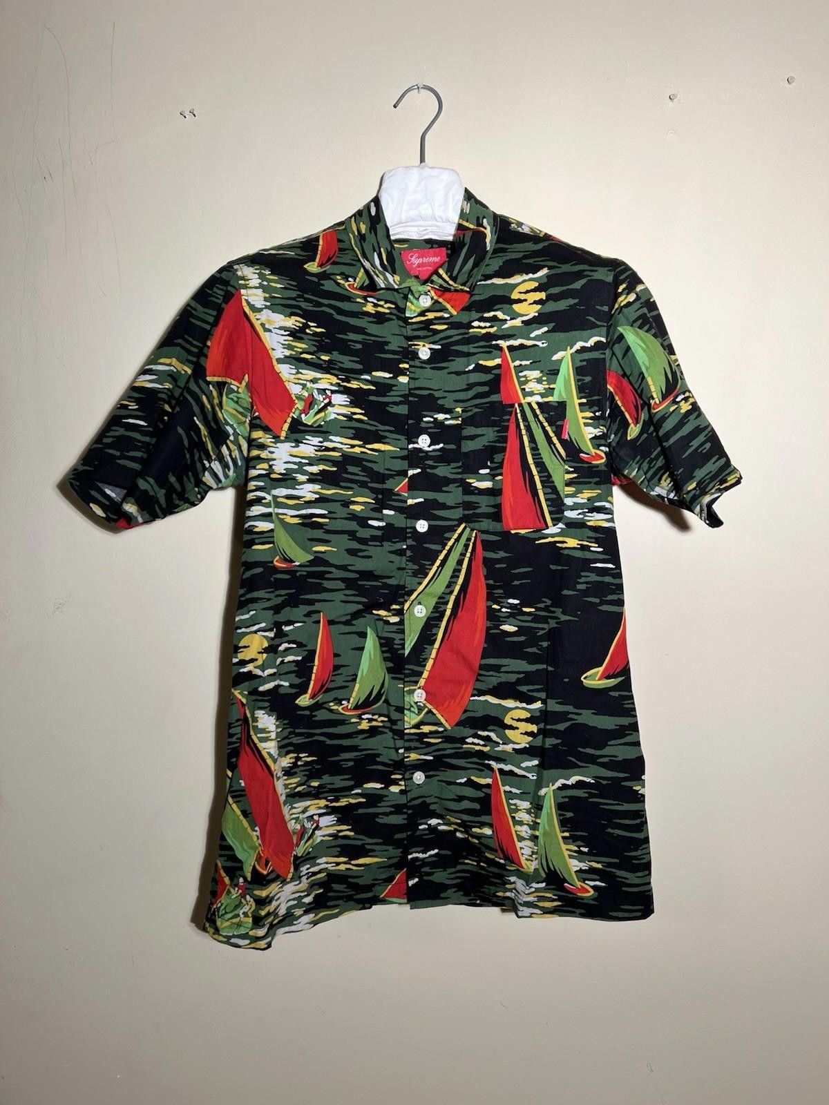 Supreme SS11 Supreme Hawaiian Shirt Green Size M Size US M / EU 48-50 / 2 - 2 Thumbnail