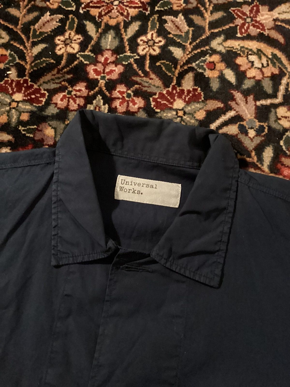 Universal Works Universal Works - Navy Cotton Bakers Jacket / Overshirt Size US M / EU 48-50 / 2 - 3 Thumbnail