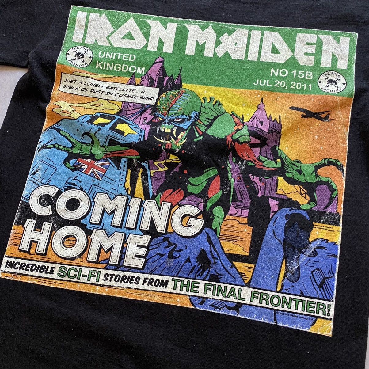 Other Vintage Iron Maiden 2011 Zombie Tour Big Logo Band T-Shirt Size US M / EU 48-50 / 2 - 4 Thumbnail