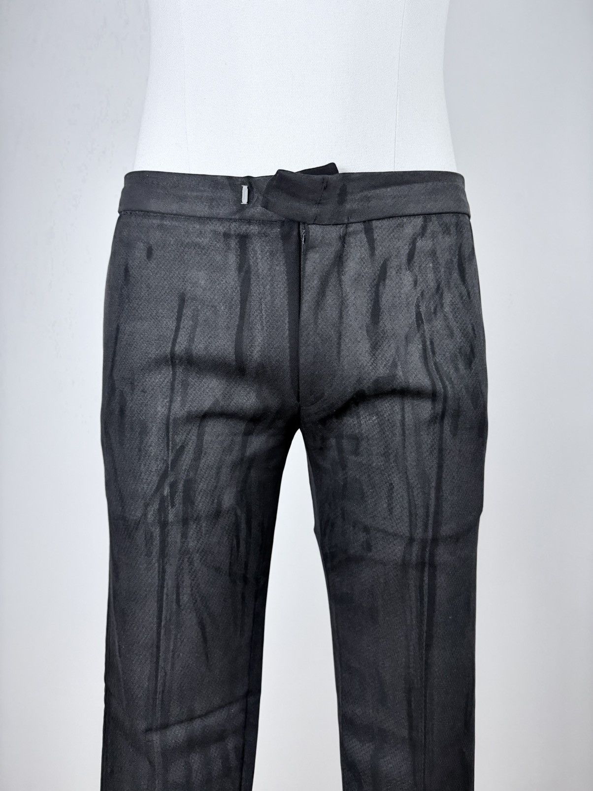 AW03 “Luster” Wax Coated Tuxedo Trousers