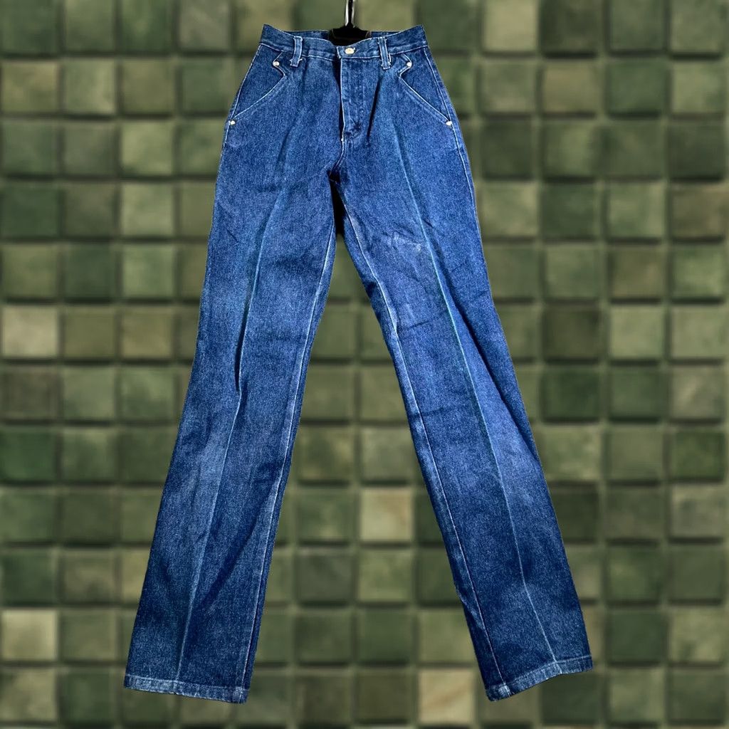 Roper Roper Jeans Women's 3 Blue Denim Dark Wash Straight Leg Vintage Retro Jeans Size 26" / US 2 / IT 38 - 1 Thumbnail