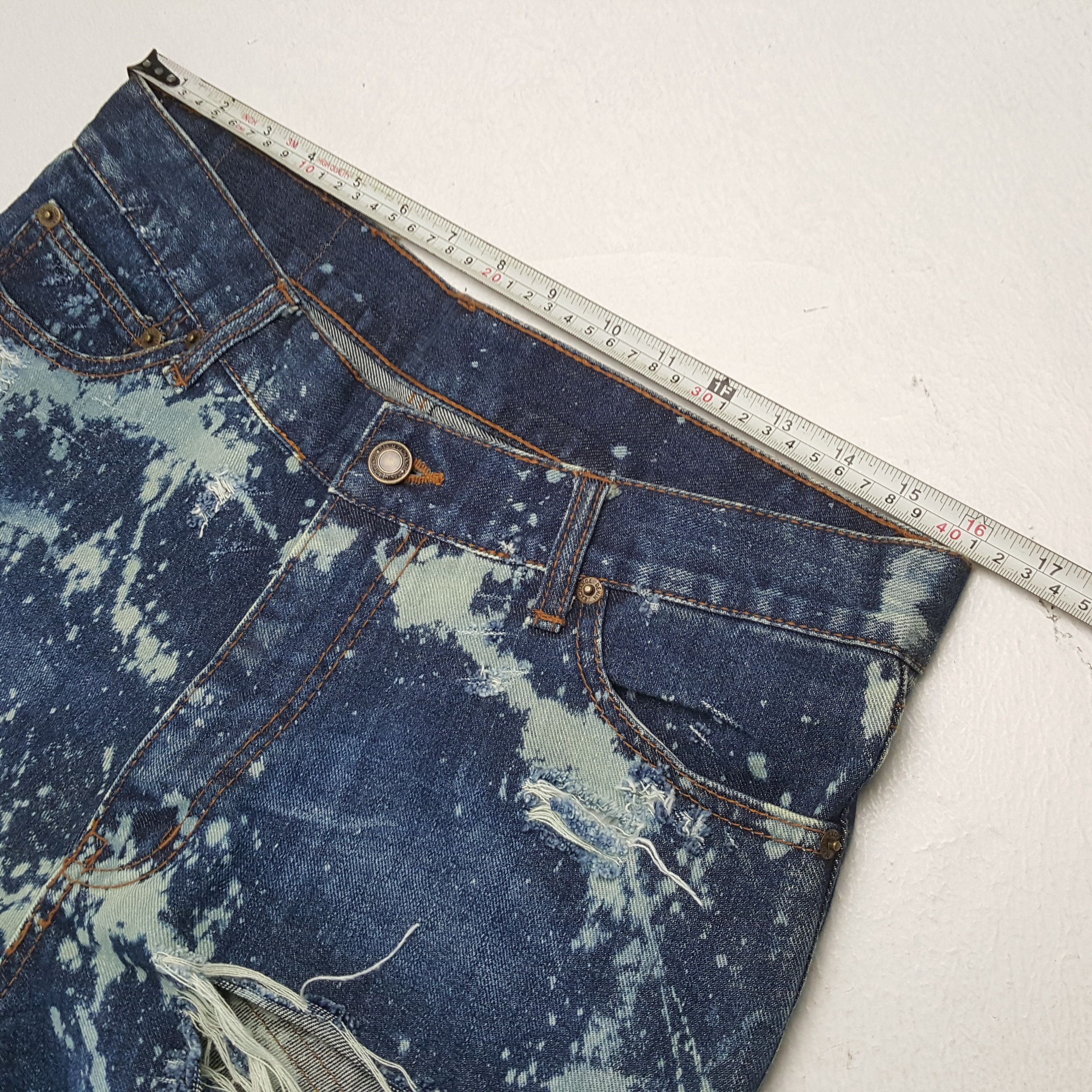 Japanese Brand × Vintage Vintage DENIM EXCHANGE Japanese Brand Distressed Jeans Size US 32 / EU 48 - 7 Thumbnail