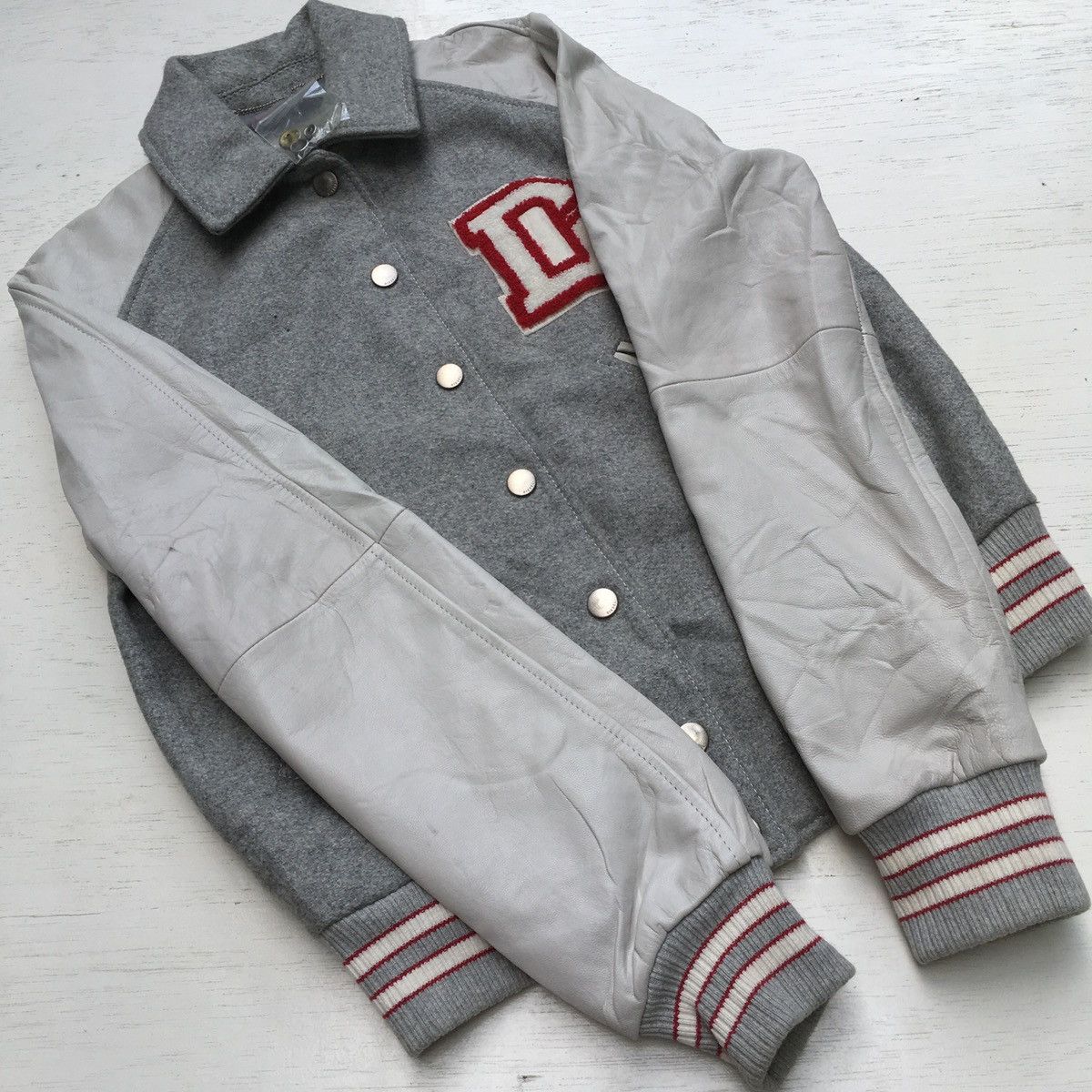 Diesel × Vintage FINAL DROP ‼️ Women Diesel Varsity Jacket Leather Sleeve Size M / US 6-8 / IT 42-44 - 21 Thumbnail