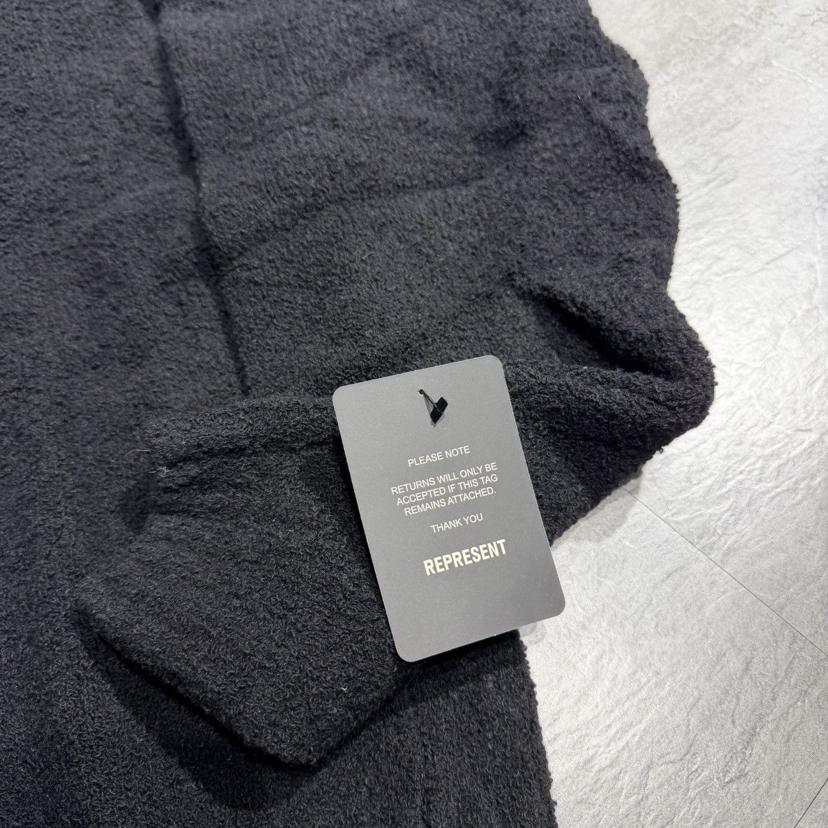Represent Clo. Represent Initial Boucle Polo - Black Large Size US L / EU 52-54 / 3 - 6 Thumbnail