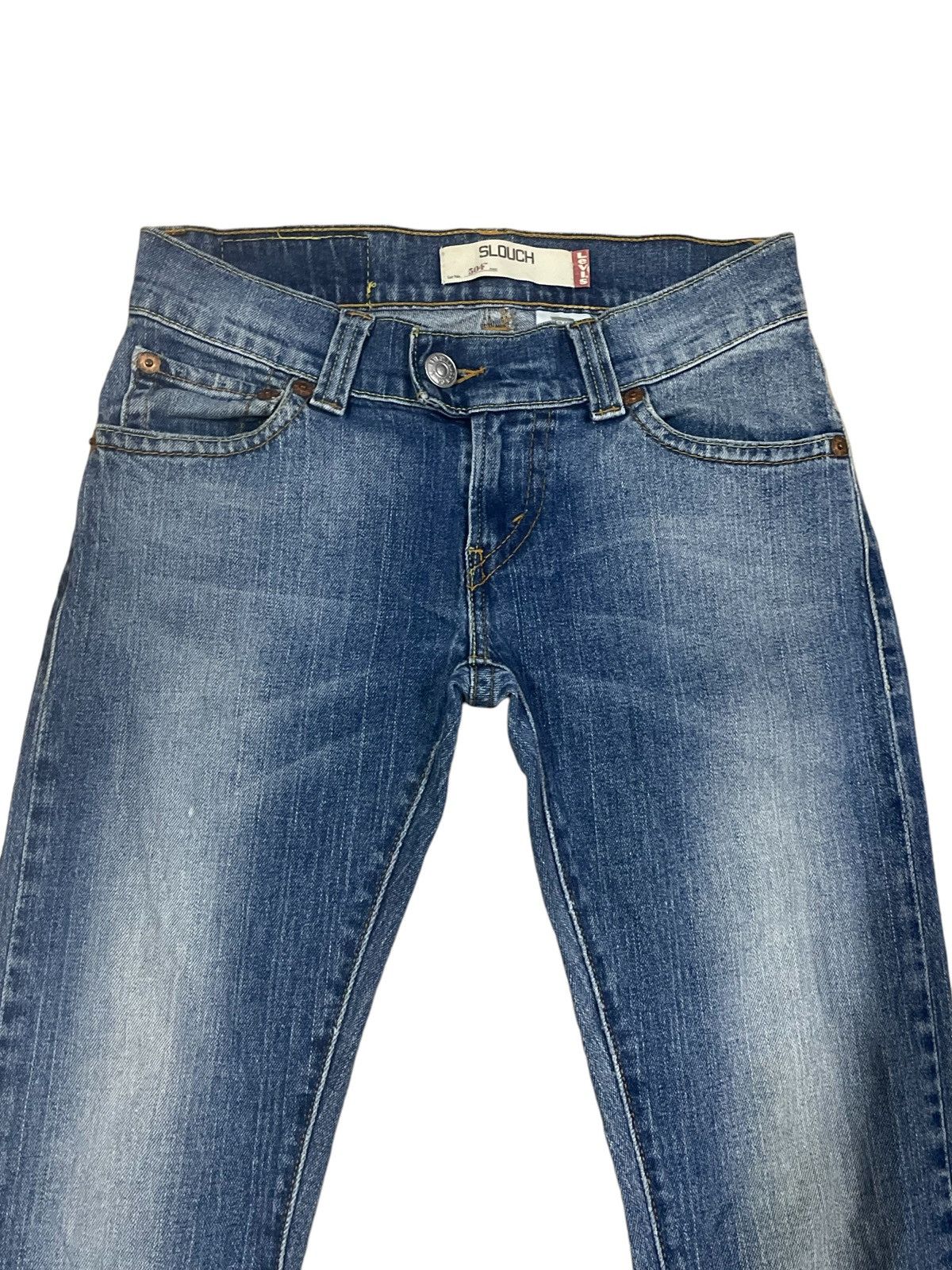 Levi's Vintage Y2K Levi’s 504 Slouch Low Rise Flare Jeans #187 Size 29" - 3 Thumbnail