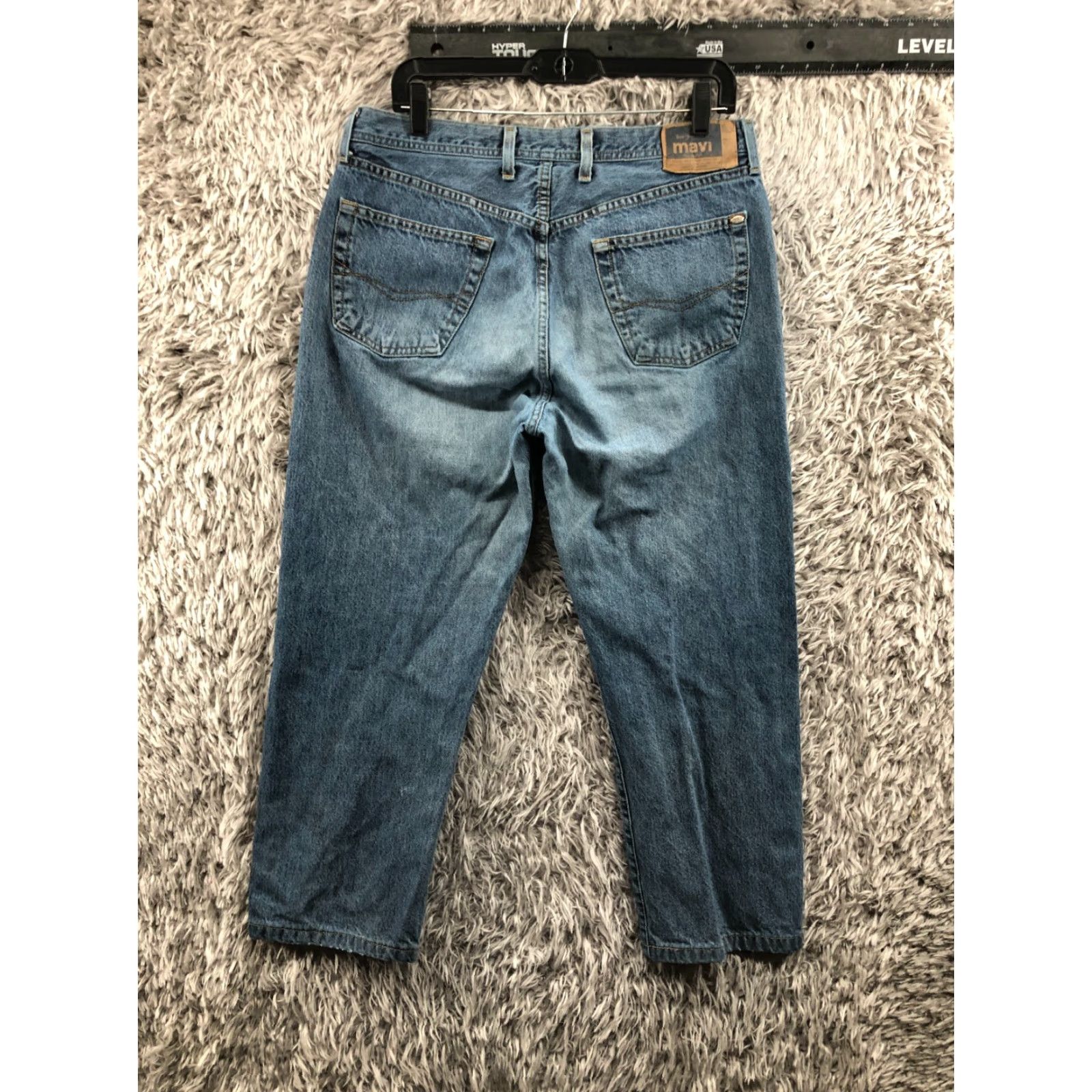 Mavi Mavi Dylan Jeans Mid Straight 269 33x27 Mens Blue Size US 33 - 5 Thumbnail