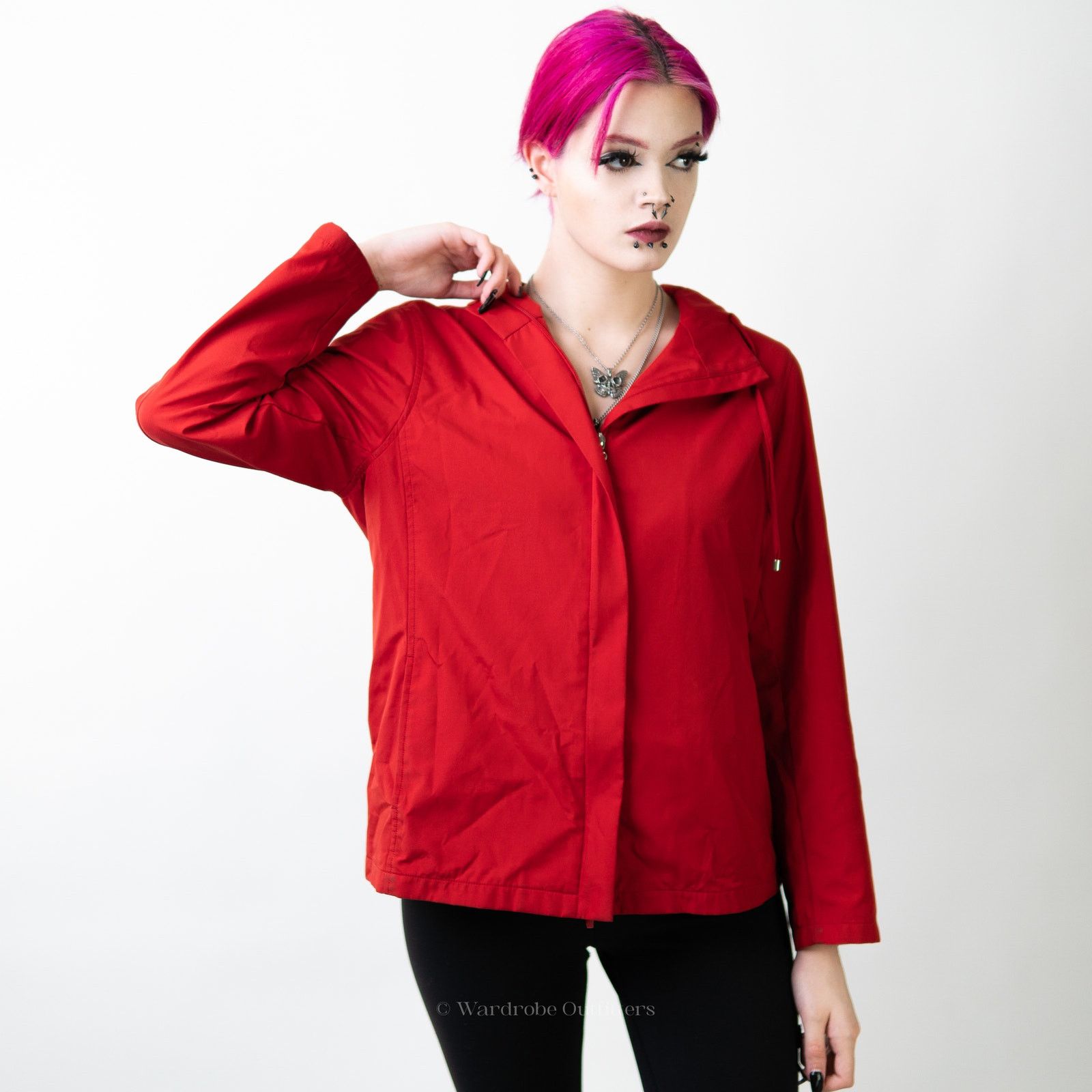 Jones New York Jones New York County Lipstick Red Barn Rain Jacket - S Size S / US 4 / IT 40 - 4 Thumbnail