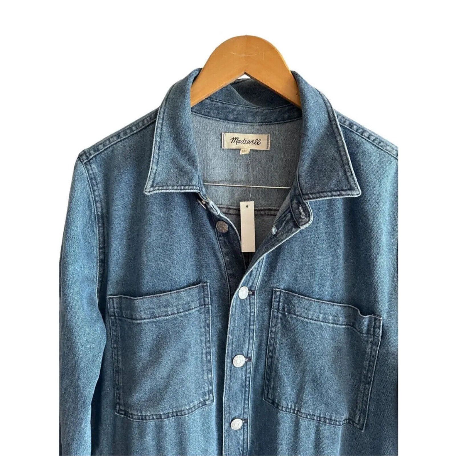 Madewell New W/Tags Madewell Denim Relaxed Coverall Jumpsuit Jean XXL Size 40" / US 18 - 4 Thumbnail