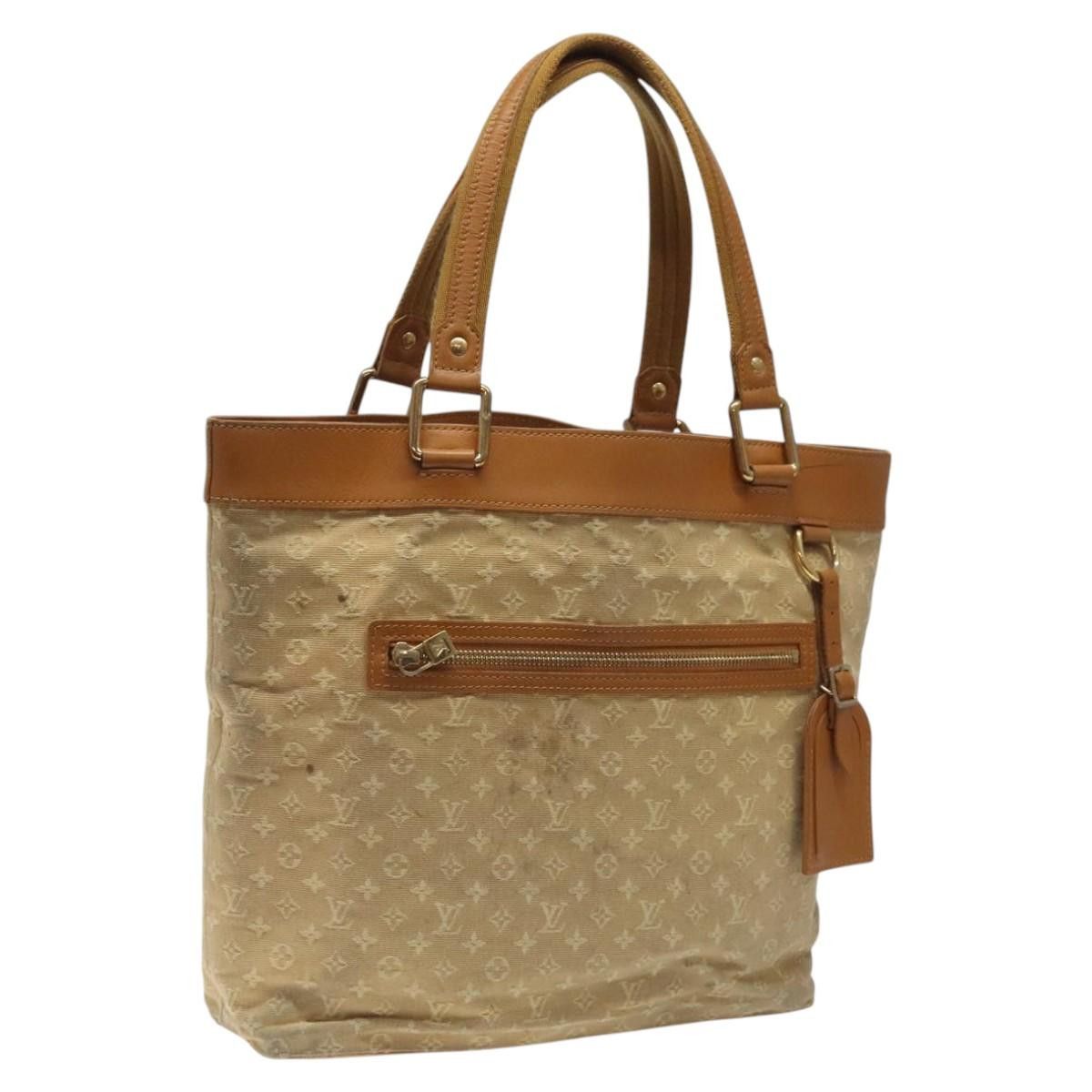 Louis Vuitton Monogram Mini Lucille Gm Tote Bag Beige M92683 Lv Auth Ep8323, Women's