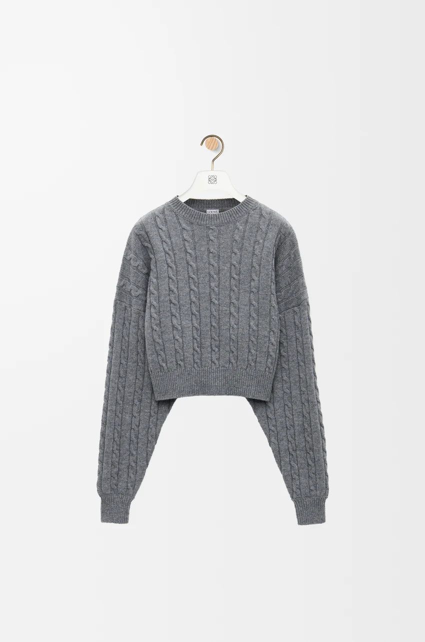 Loewe o1loc1c0525 Sweater in Wool in Grey Size S / US 4 / IT 40 - 1 Thumbnail