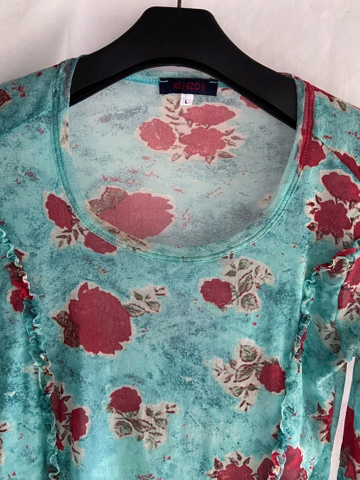 Kenzo KENZO MESH TOP FLOWERS LONG SLEEVE Size S / US 4 / IT 40 - 5 Thumbnail
