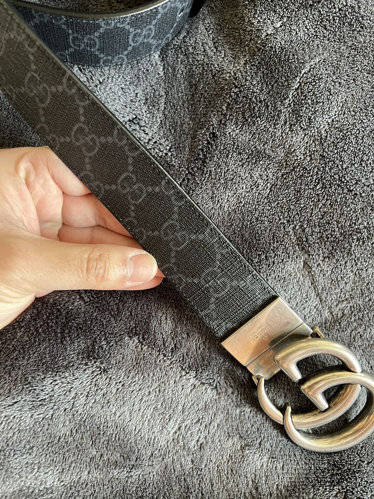 Gucci GUCCI GG MARMONT REVERSIBLE BELT Size 40 - 7 Thumbnail