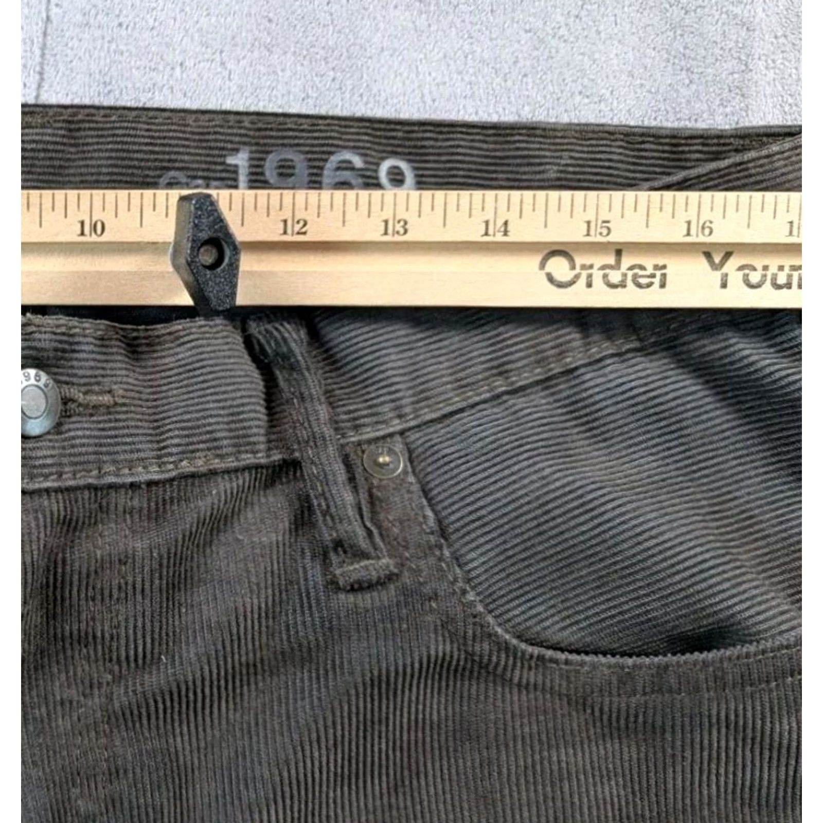 Gap VINTAGE Gap Corduroy Pants Bootcut 34x31 Gray Men's 1969 Preppy Size US 34 / EU 50 - 2 Thumbnail