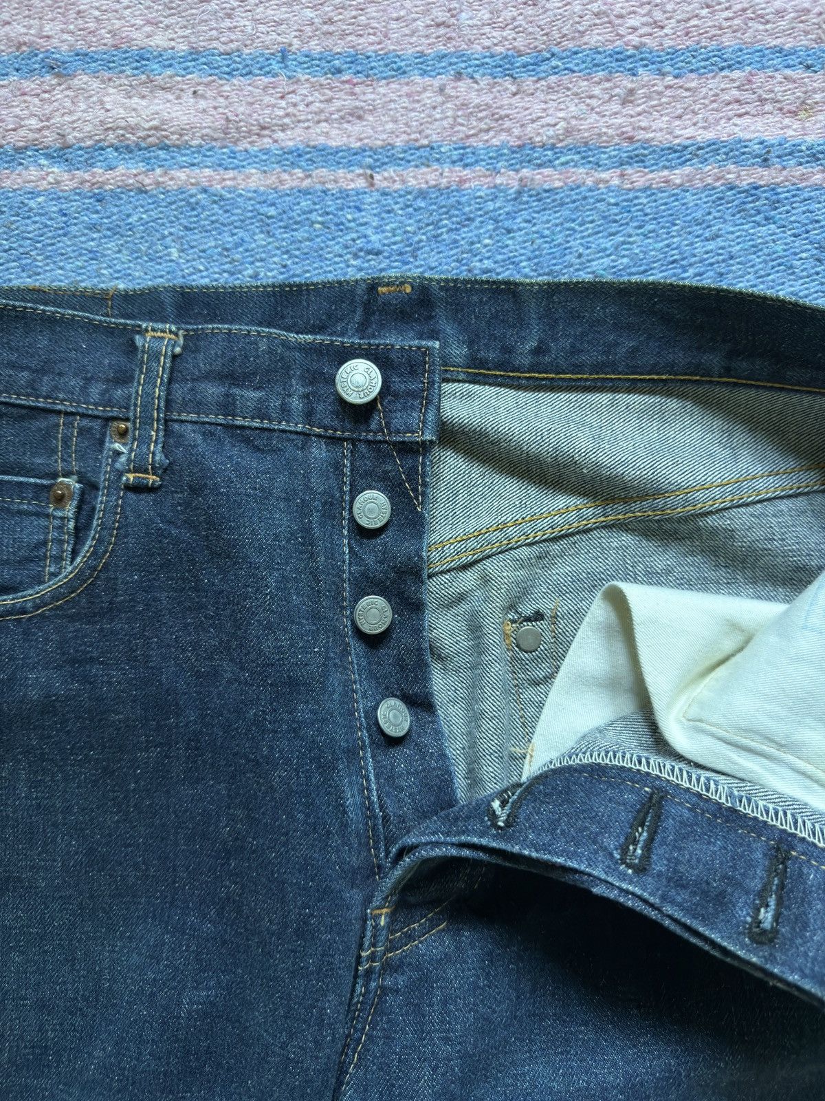 Hysteric Glamour × Japanese Brand × Vintage Vintage 1990s Kinky Hysteric Glamour Selvedge Jeans Size US 31 - 4 Thumbnail