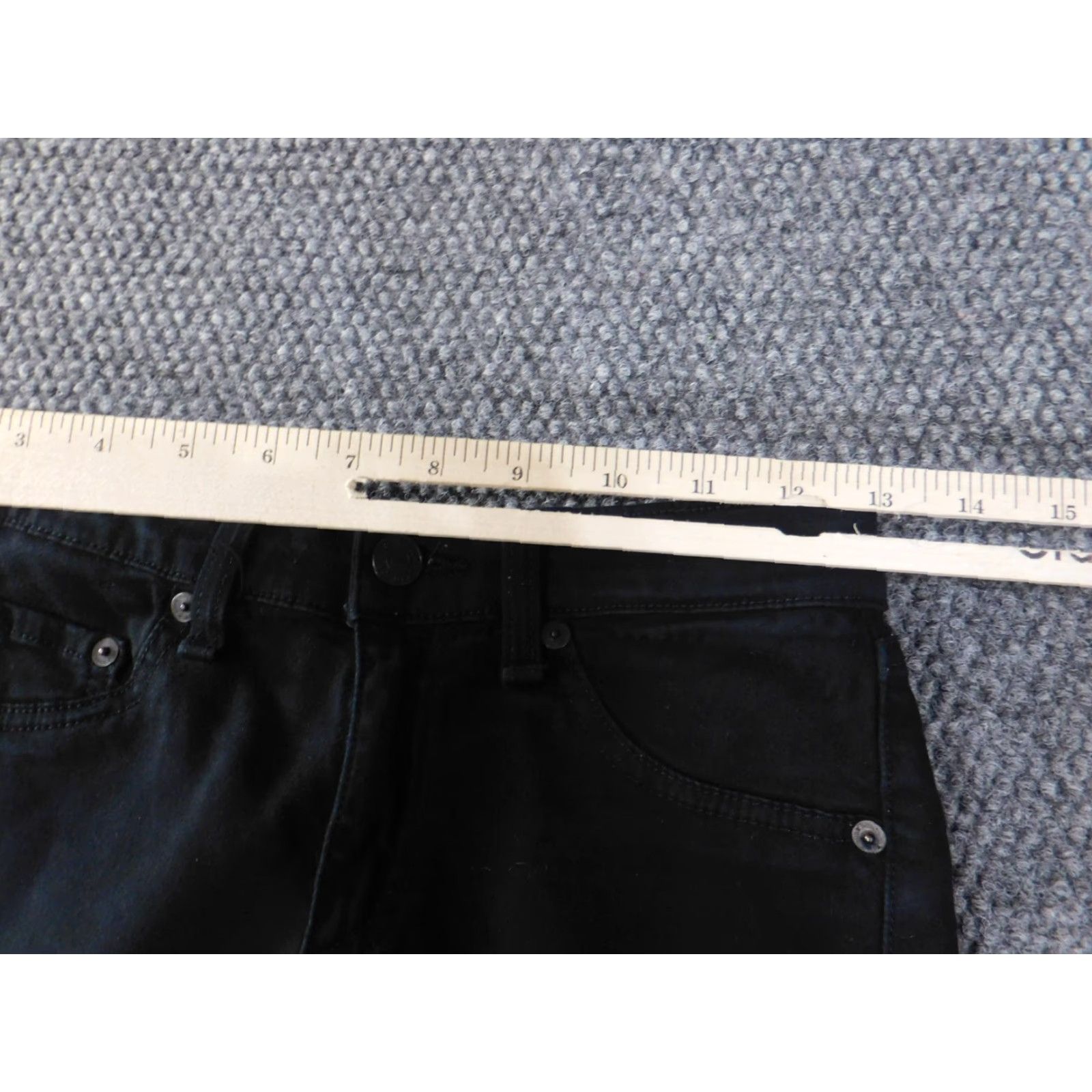 Rag & Bone rag bone jeans women size 25 legging black stretch denim retro Size 42" / US 20 - 7 Thumbnail