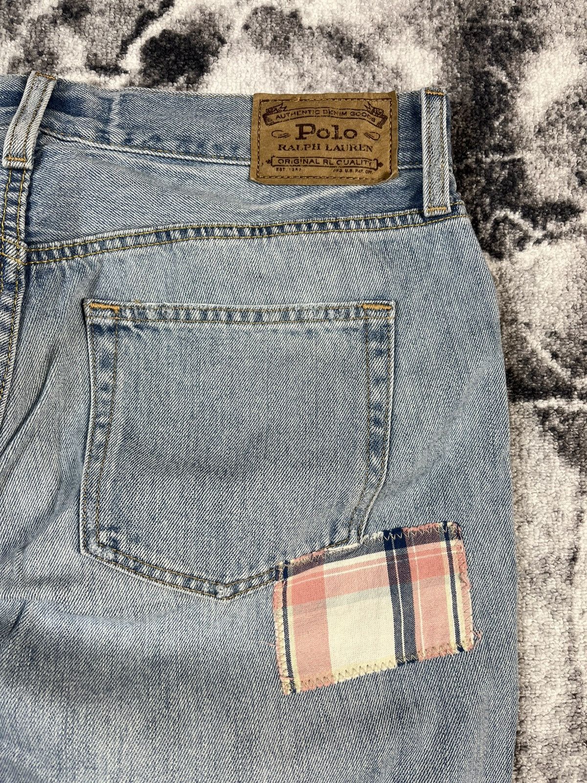 Polo Ralph Lauren Polo Ralph Lauren Patchwork Distressed Denim Jeans Size 27" / US 4 / IT 40 - 19 Thumbnail