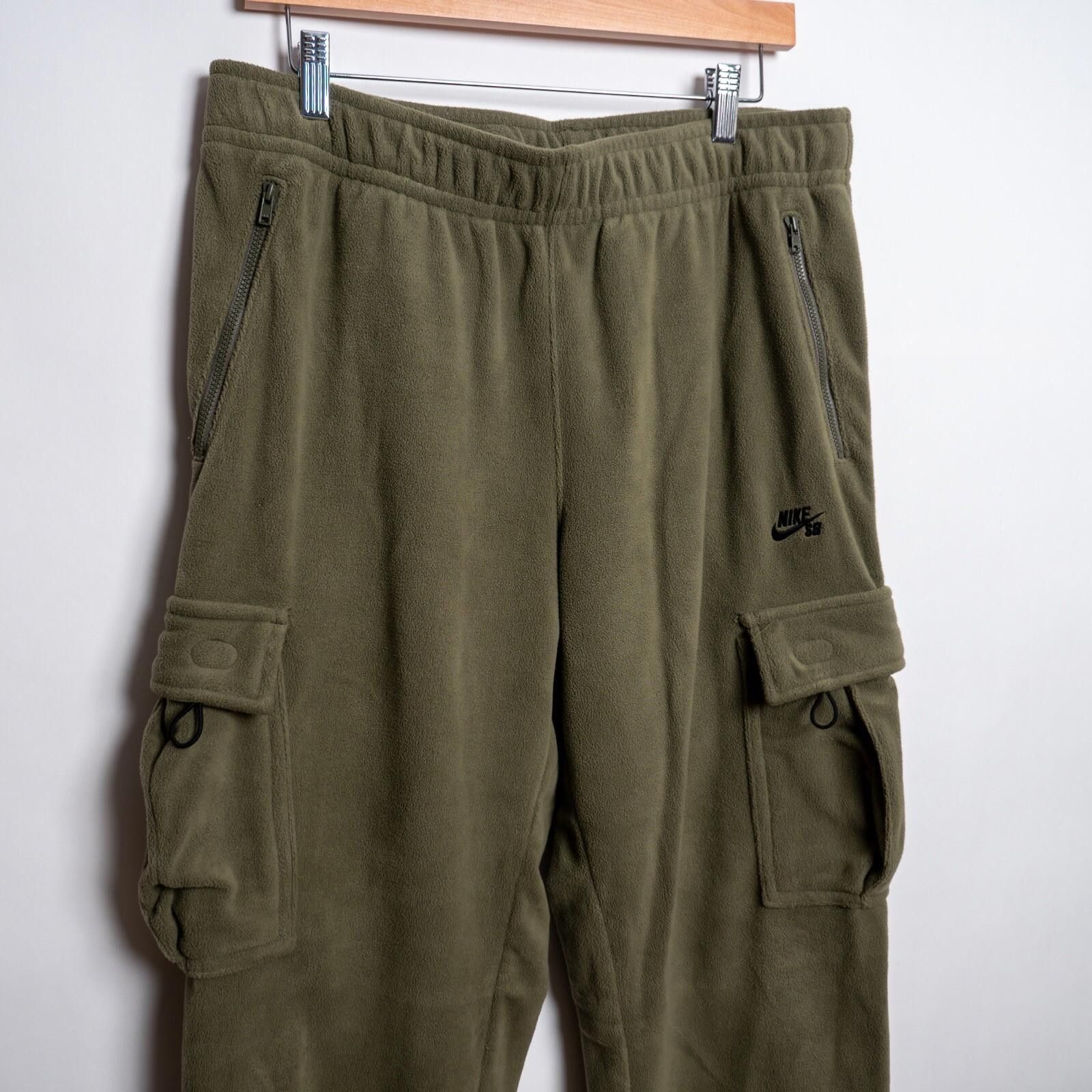 Nike Nike SB Fleece Cargo Pants Army Green Size M Size US 32 / EU 48 - 8 Thumbnail