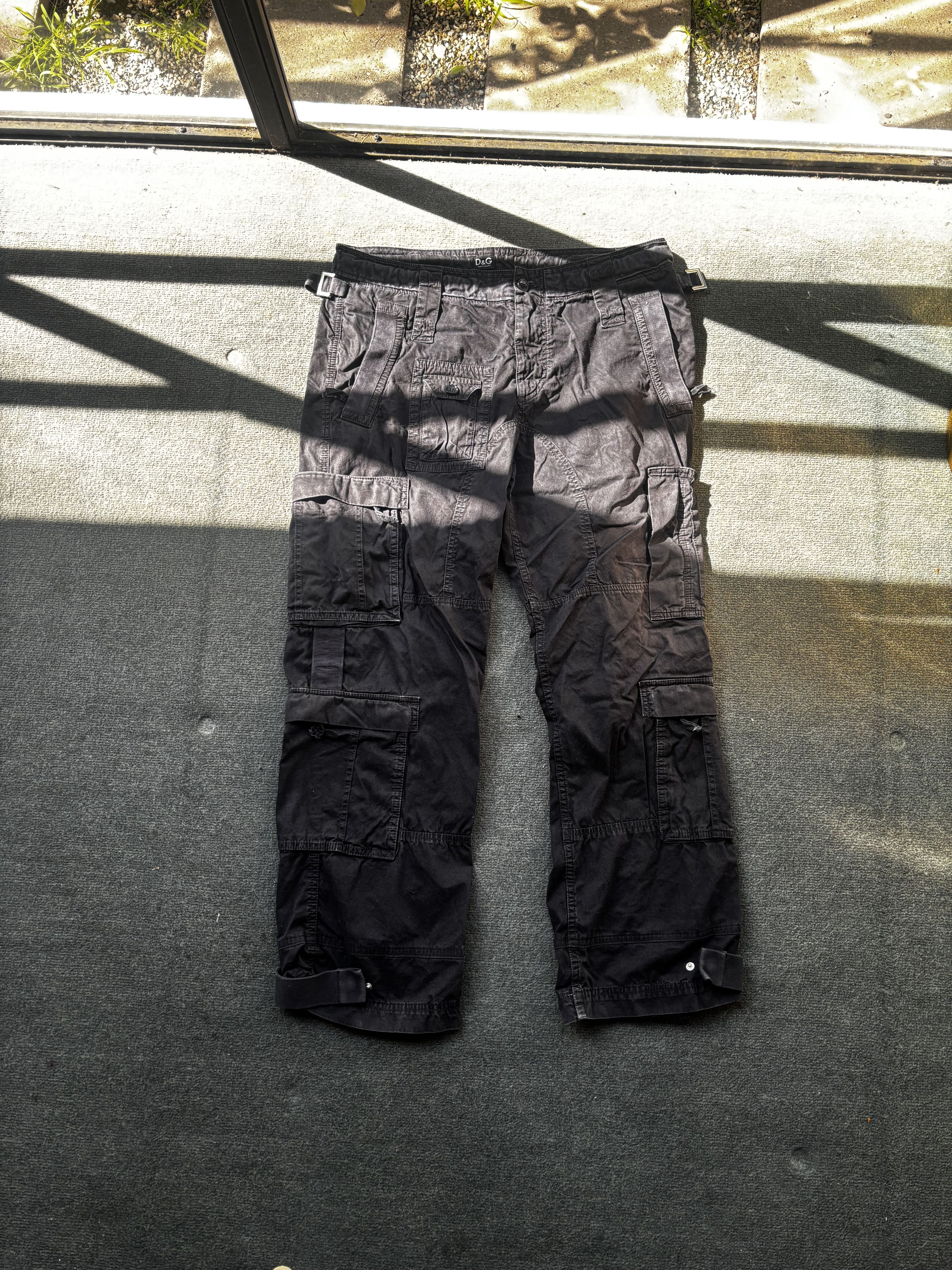 Dolce & Gabbana Dolce & Gabbana Black Cargo Pants Size US 34 / EU 50 - 1 Thumbnail