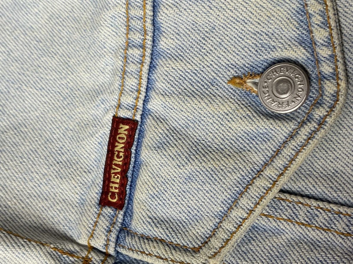 Chevignon Vintage Chevignon 90s Rare Denim Jacket Avant Gard fits XL Size US XL / EU 56 / 4 - 5 Thumbnail