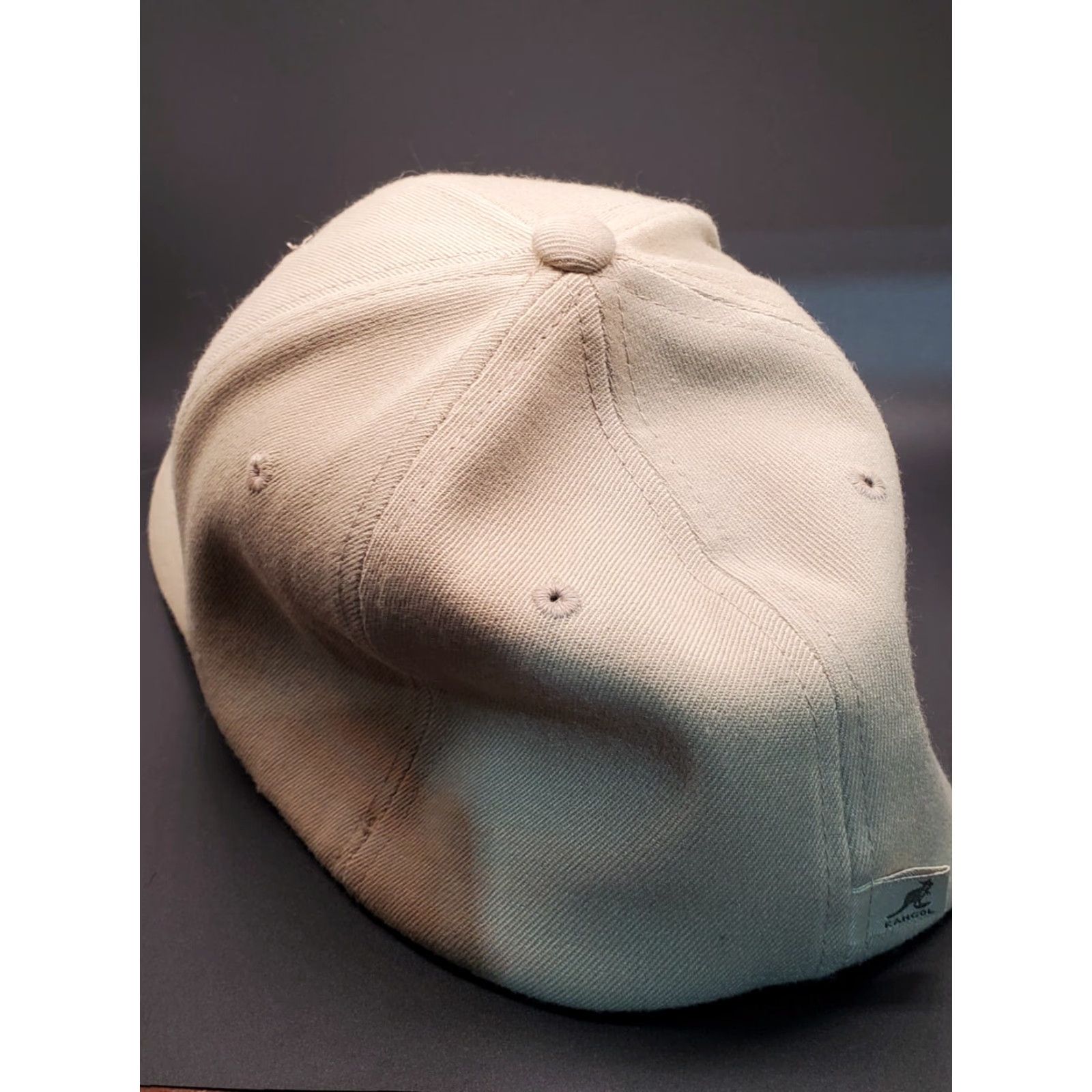 Vintage Flexfit Kangaroo Hat Baseball Cap Light Gray Adult Wool S-Med Size ONE SIZE - 2 Thumbnail