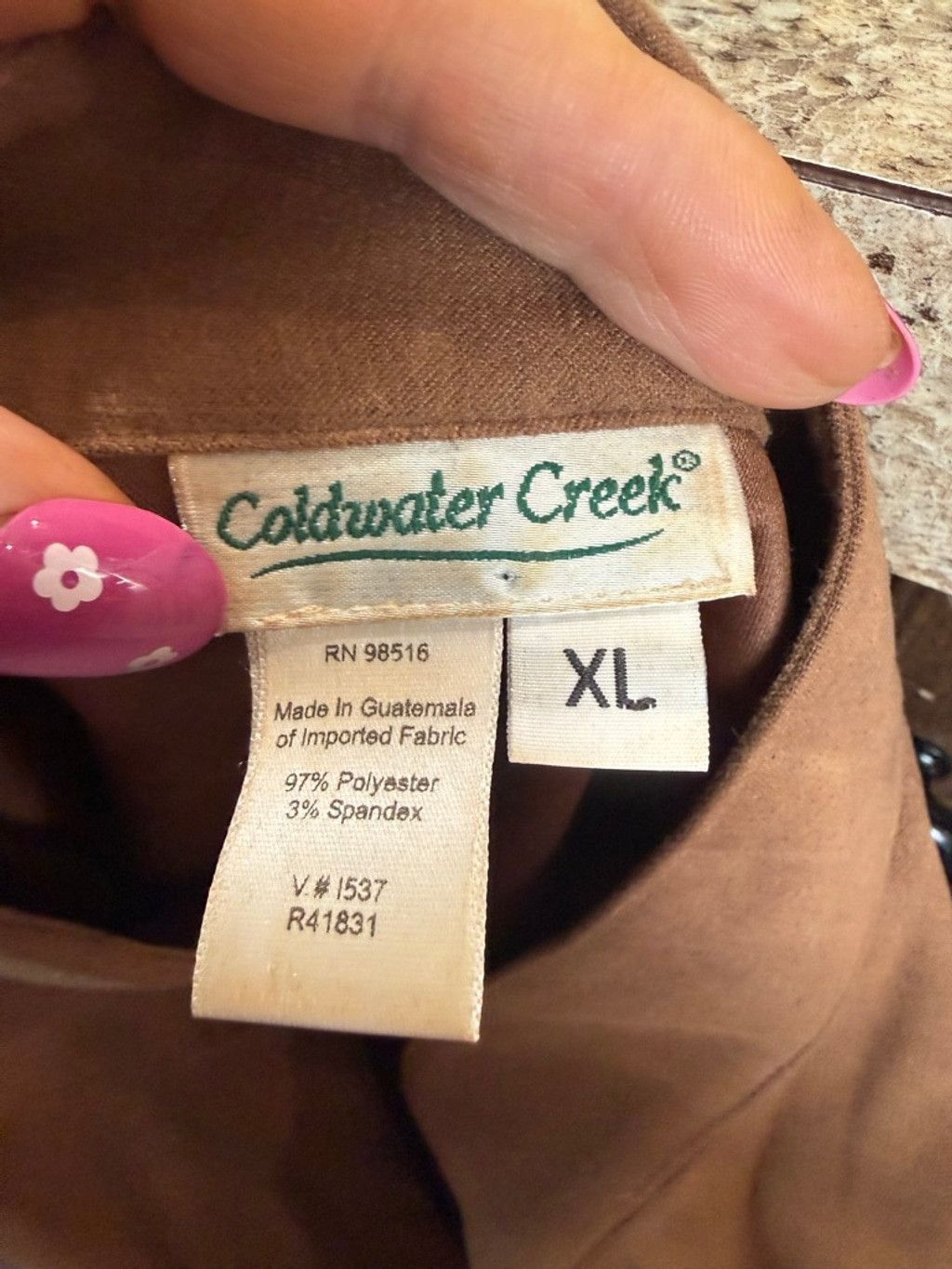 Coldwater Creek Women's Coldwater Creek Brown Button-Front Blazer Jacket XL Size XL / US 12-14 / IT 48-50 - 6 Thumbnail