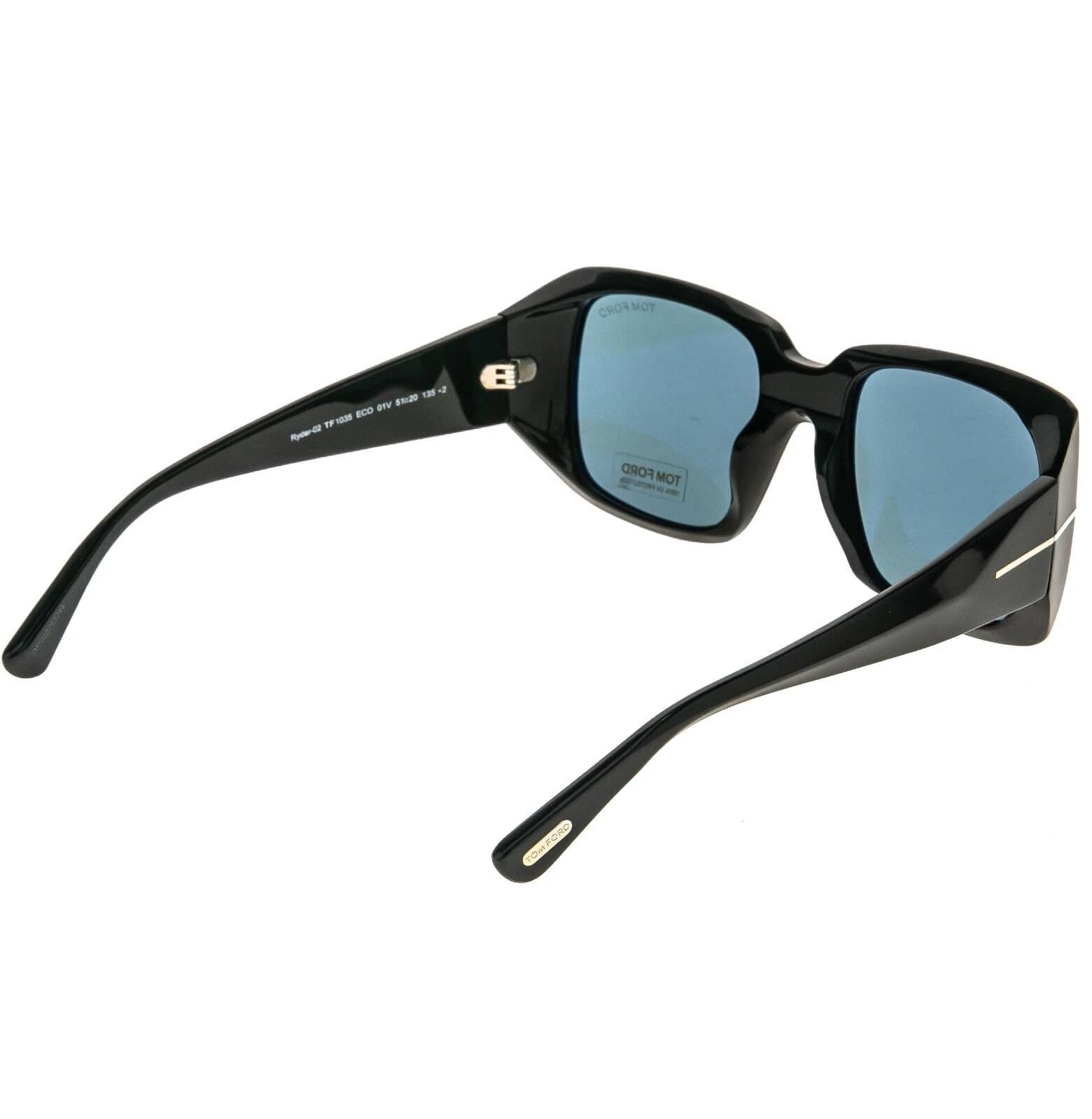 Tom Ford TOM FORD FT1035 RYDER-02 01V Black Modern Sunglasses 1035 Size ONE SIZE - 8 Thumbnail