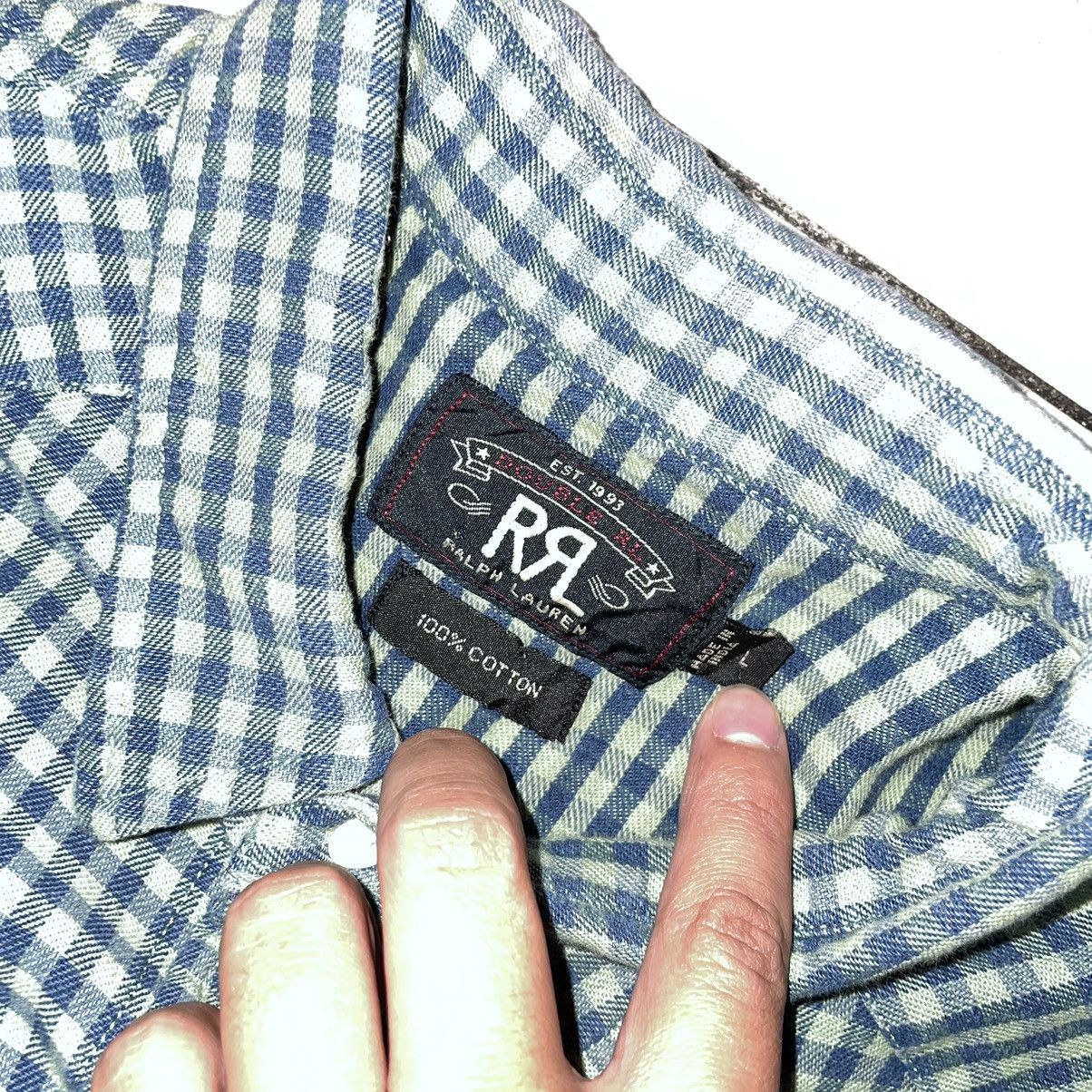RRL Ralph Lauren RRL Polo Ralph Lauren Snap Button Up Shirt Size US L / EU 52-54 / 3 - 4 Thumbnail