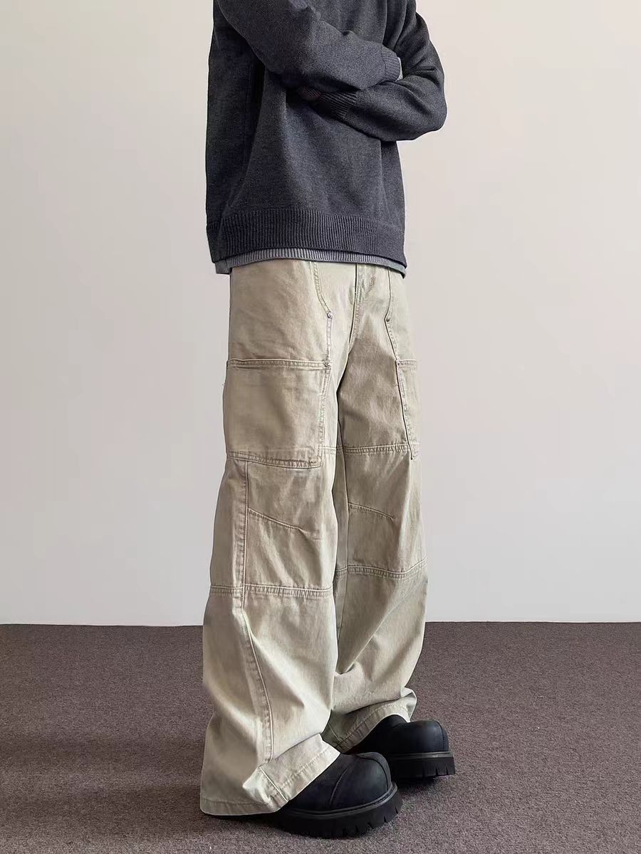 Japanese Brand × Vintage Street Vintage Workwear Straight Leg Casual Pants Size US 32 / EU 48 - 1 Thumbnail