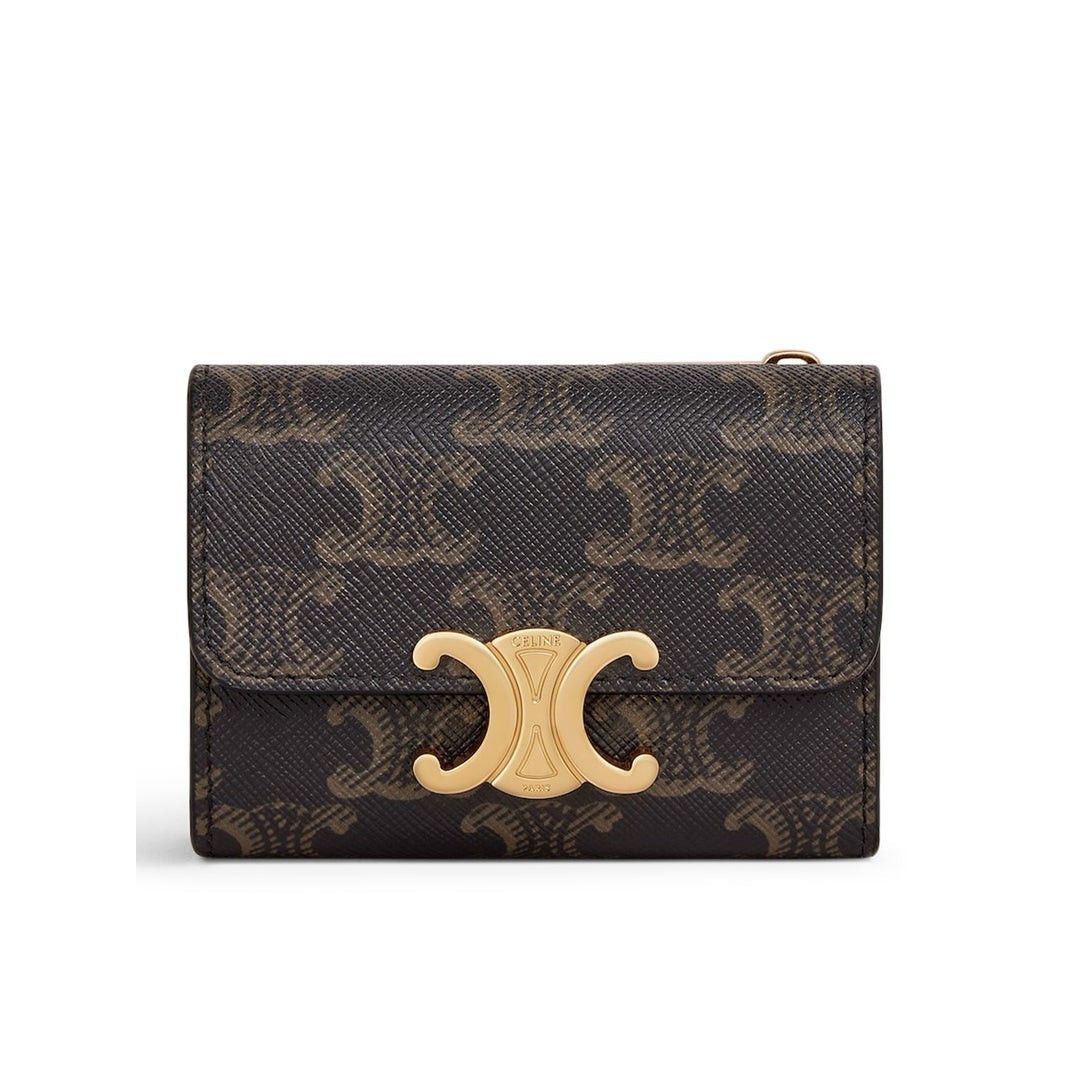 Celine CELINE Tan Compact Wallet New & Authentic Size ONE SIZE - 1 Thumbnail