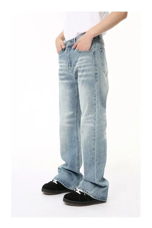 Jean American cleanfit washed light-colored straight jeans Size US 32 / EU 48 - 4 Thumbnail