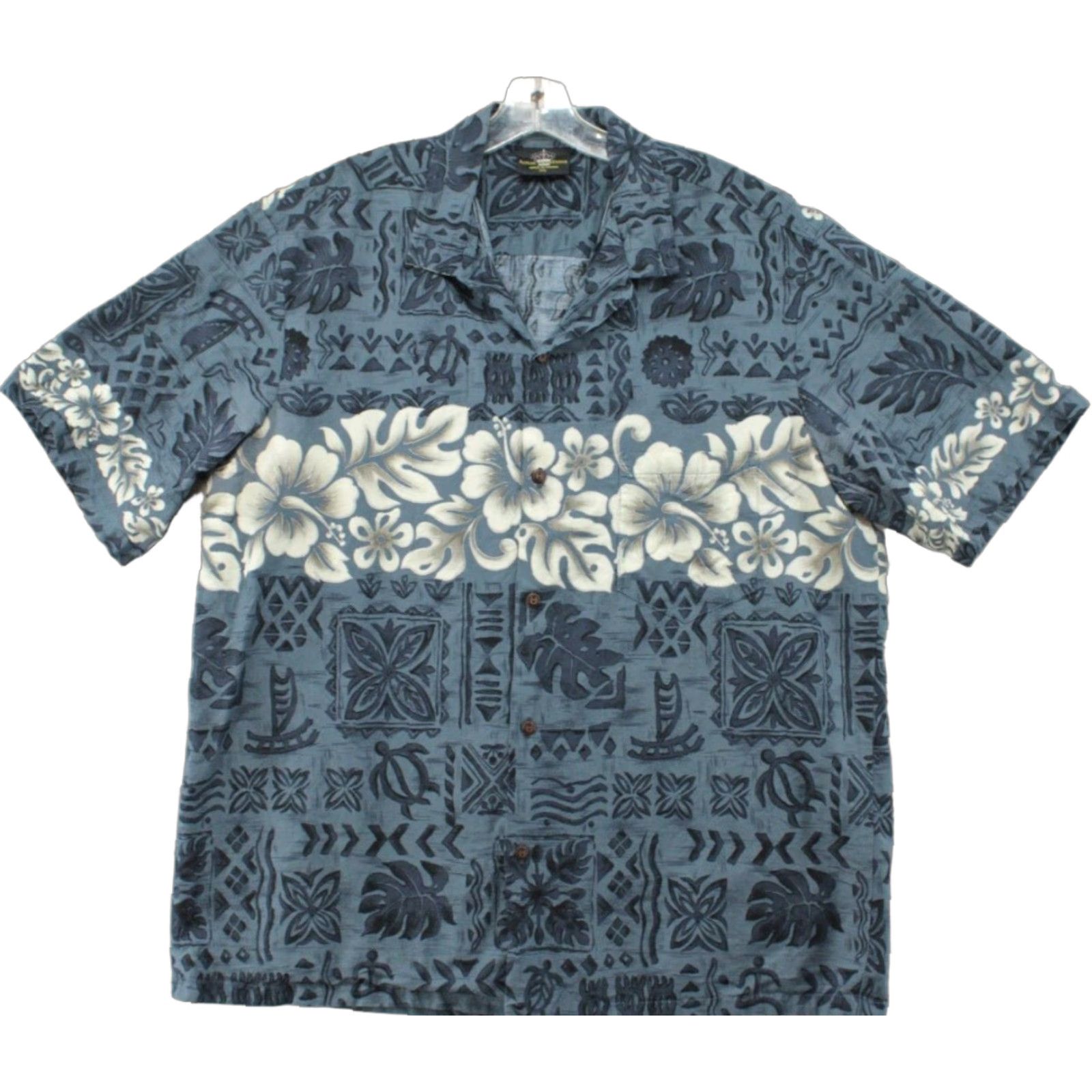 Vintage VINTAGE Royal Creations Camp Shirt Men XXL Blue Floral Hawaiian Surfing USA Aloha Size US XXL / EU 58 / 5 - 1 Thumbnail