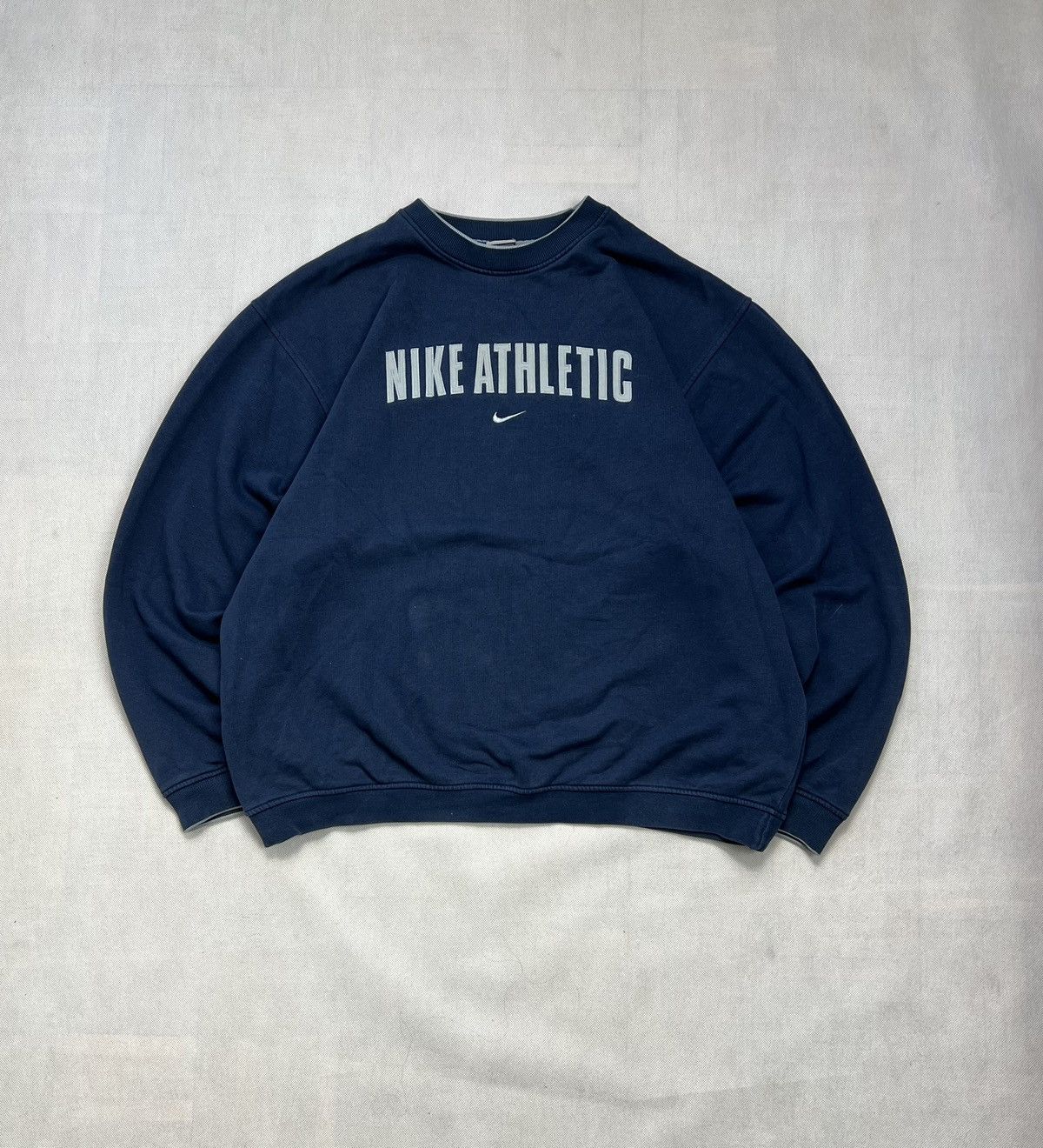 Nike × Vintage Sweatshirt Nike Athletic spellout vintage 90’s 00’s Size US XL / EU 56 / 4 - 1 Thumbnail
