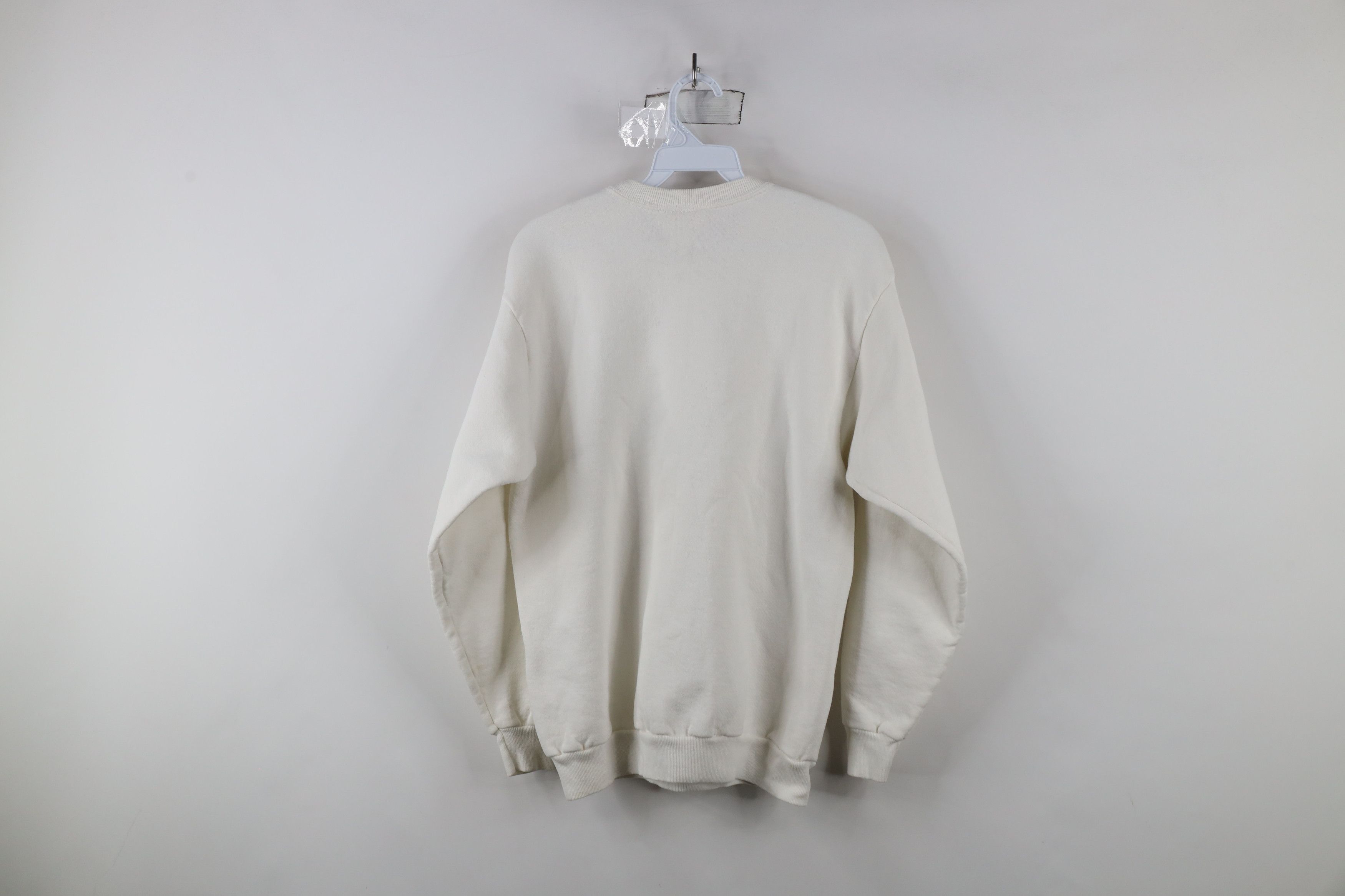 Vintage Vintage 90s Streetwear Blank Crewneck Sweatshirt White USA Size US M / EU 48-50 / 2 - 10 Thumbnail