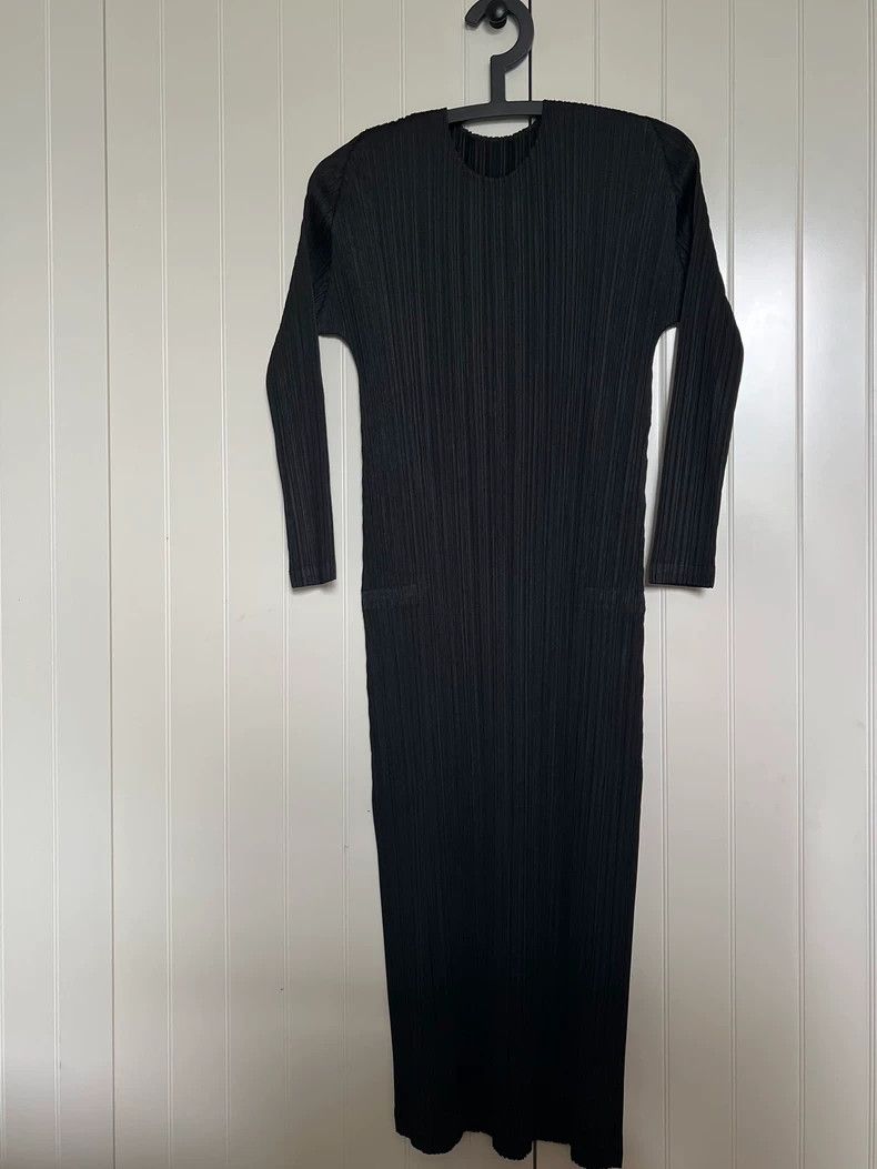Issey Miyake Issey Miyake size:2 Black pleated dress Size S / US 4 / IT 40 - 4 Thumbnail
