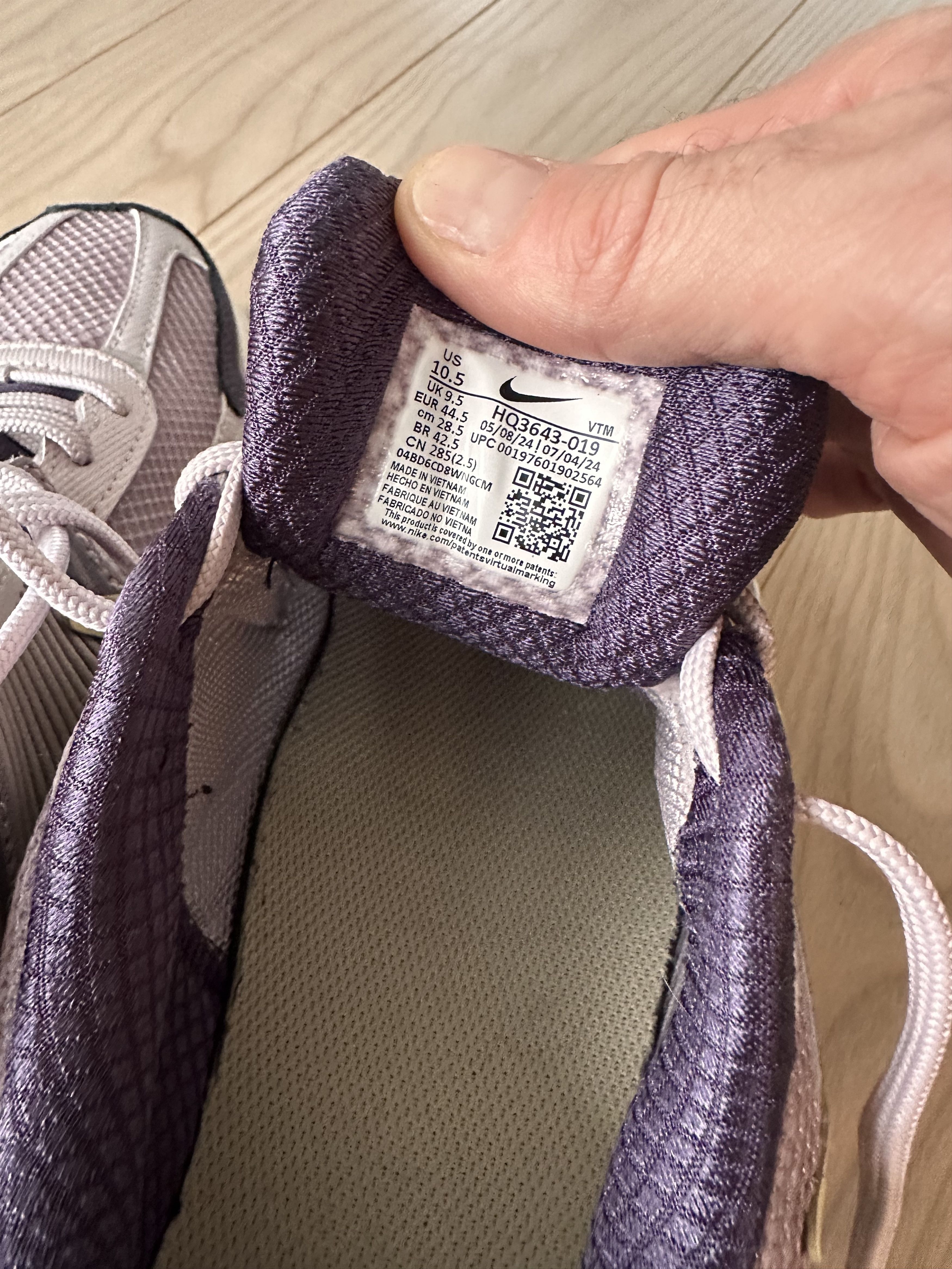 Nike NIKE ZOOM VOMERO 5 Platinum Violet (HQ3643-019) Size US 10.5 / EU 43-44 - 6 Thumbnail