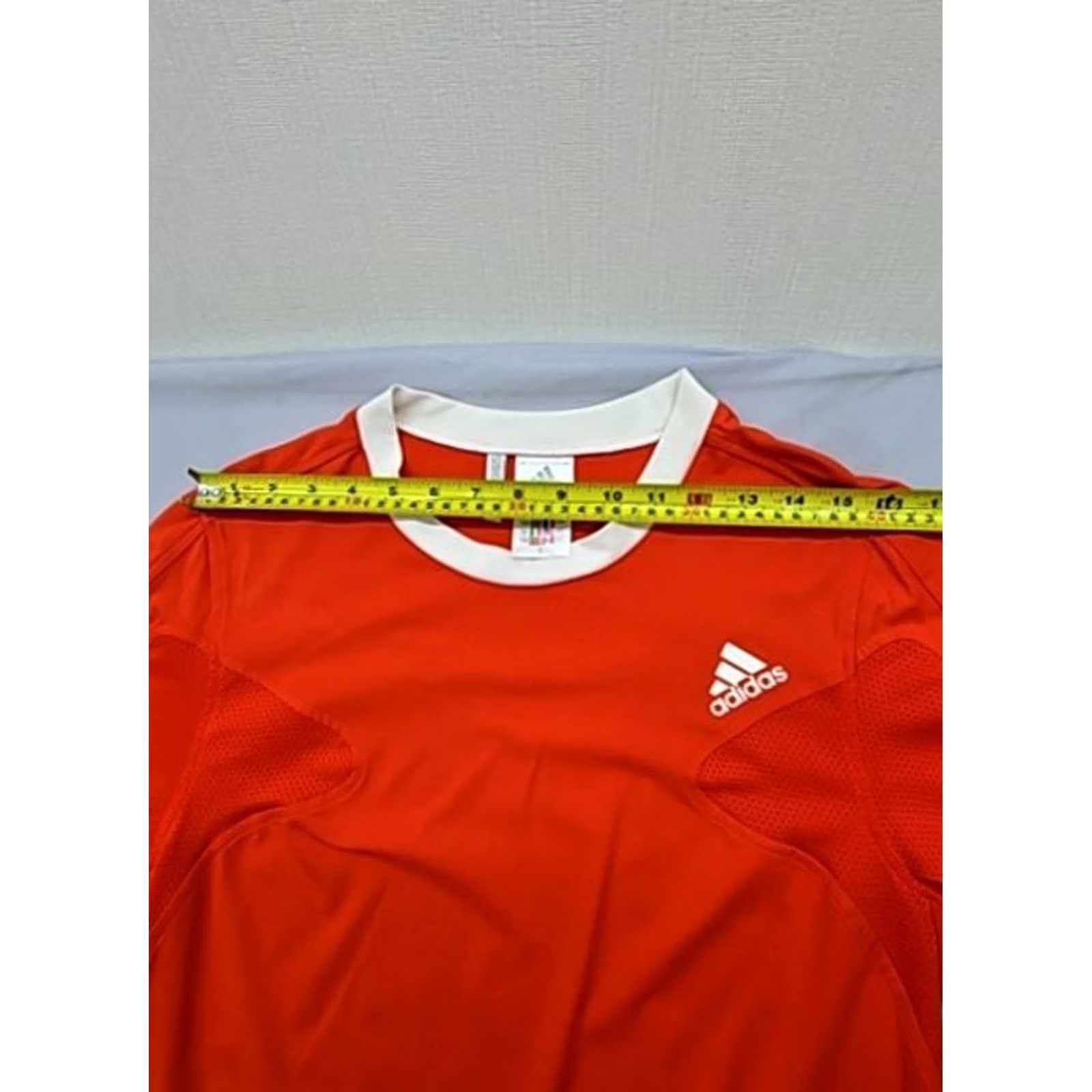 Adidas Adidas Men’s Red Soccer Jersey L Climalite Short Sleeve Stripes Size US L / EU 52-54 / 3 - 4 Thumbnail