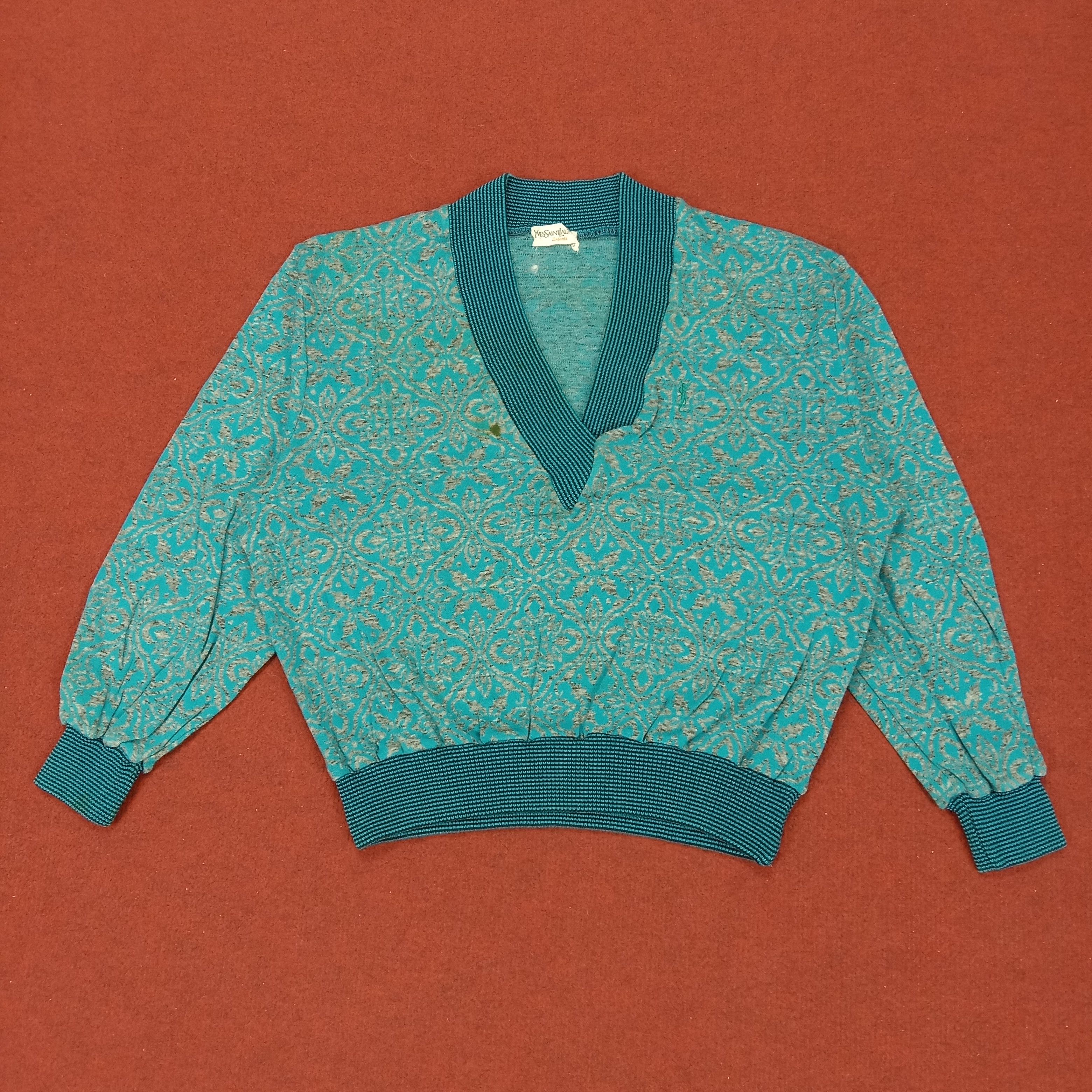Yves Saint Laurent Rare Fashion Style Sweatshirt Luxury