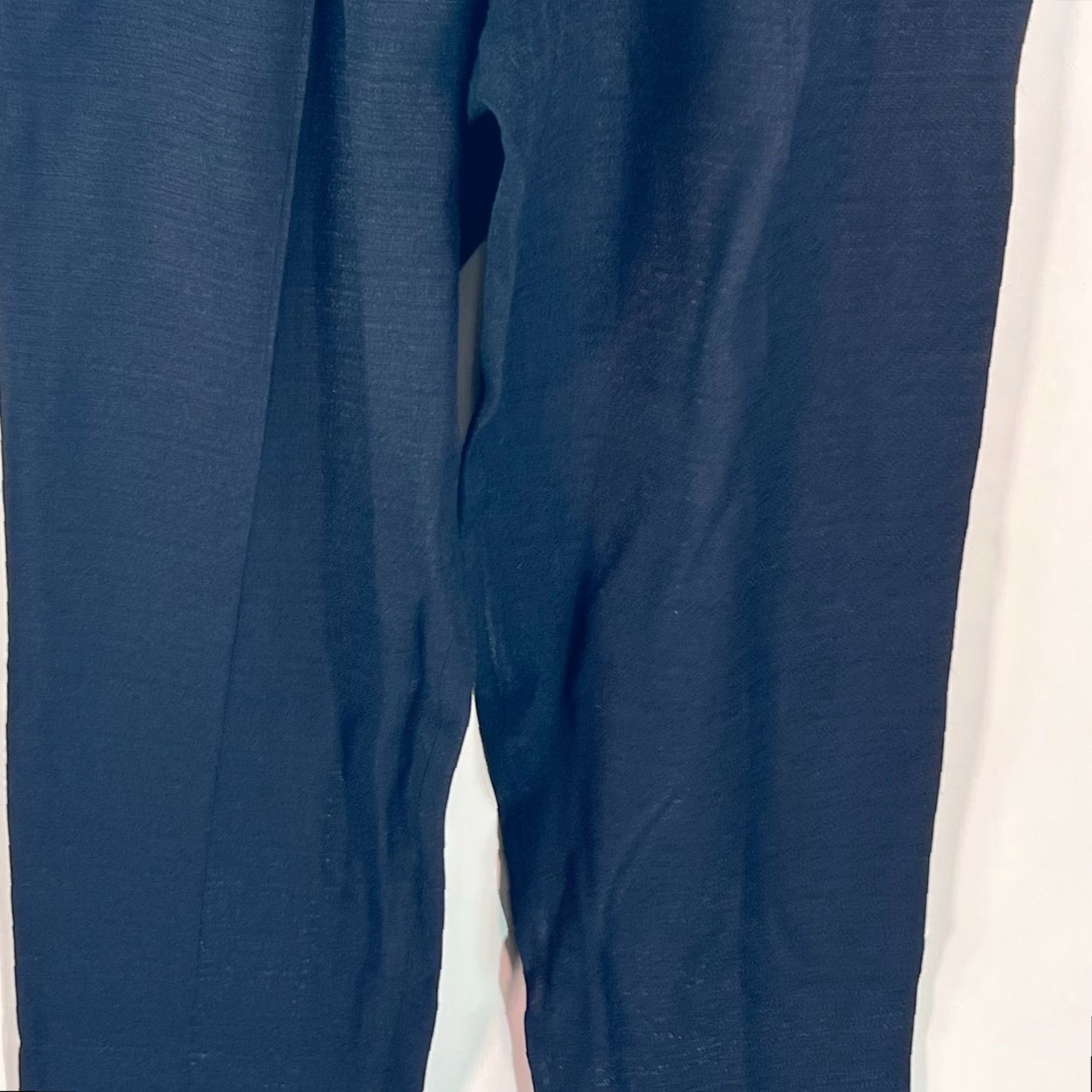 Vintage VINTAGE Perceptions Womens Dress Pants Black SZ 10 High Rise Casual Formal Flat Front Straight Rise 30in 28in Inseam Size 32" / US 10 / IT 46 - 3 Thumbnail