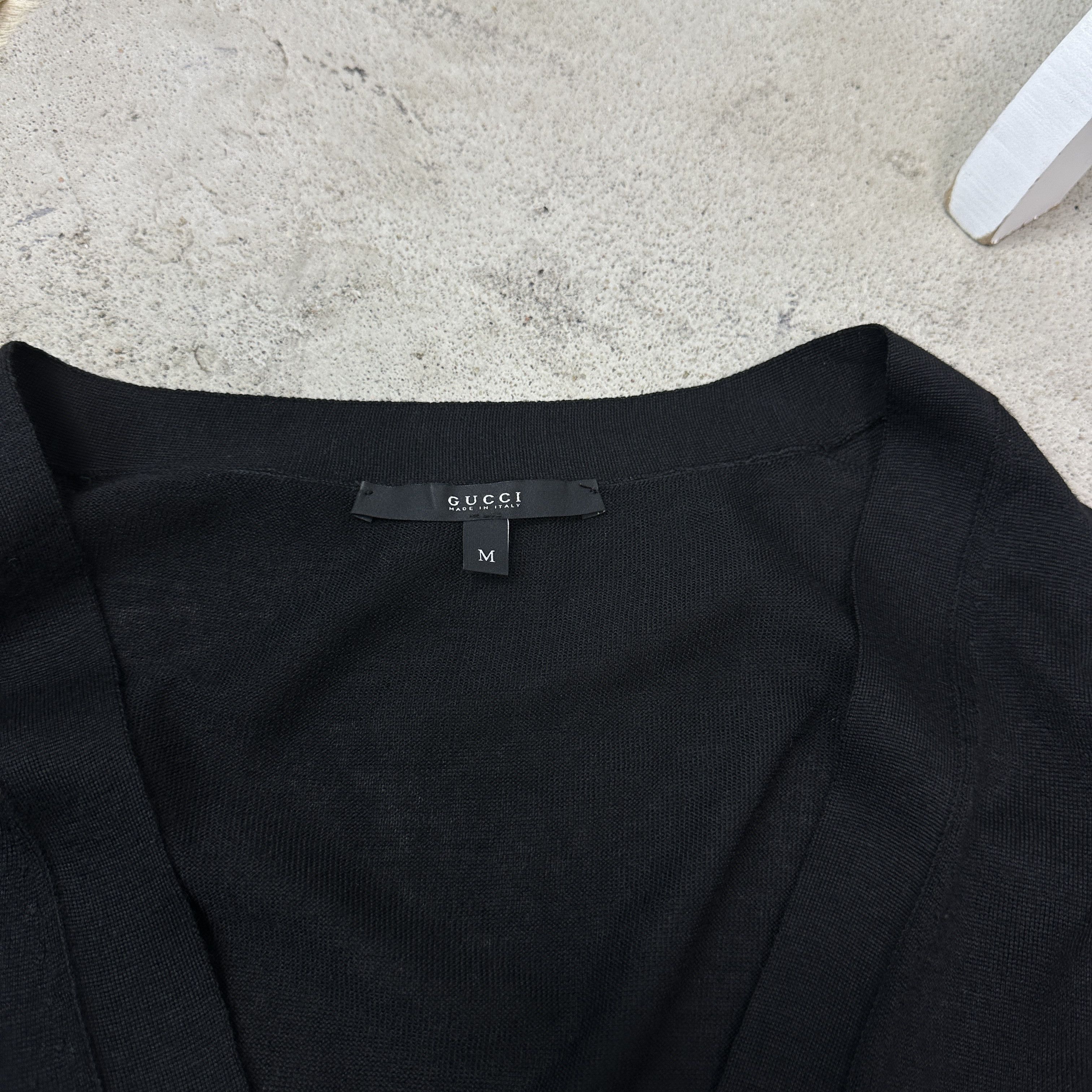 Gucci Vintage Old Money Silk Cashmere Gucci Cardigan Y2K Size M / US 6-8 / IT 42-44 - 3 Thumbnail