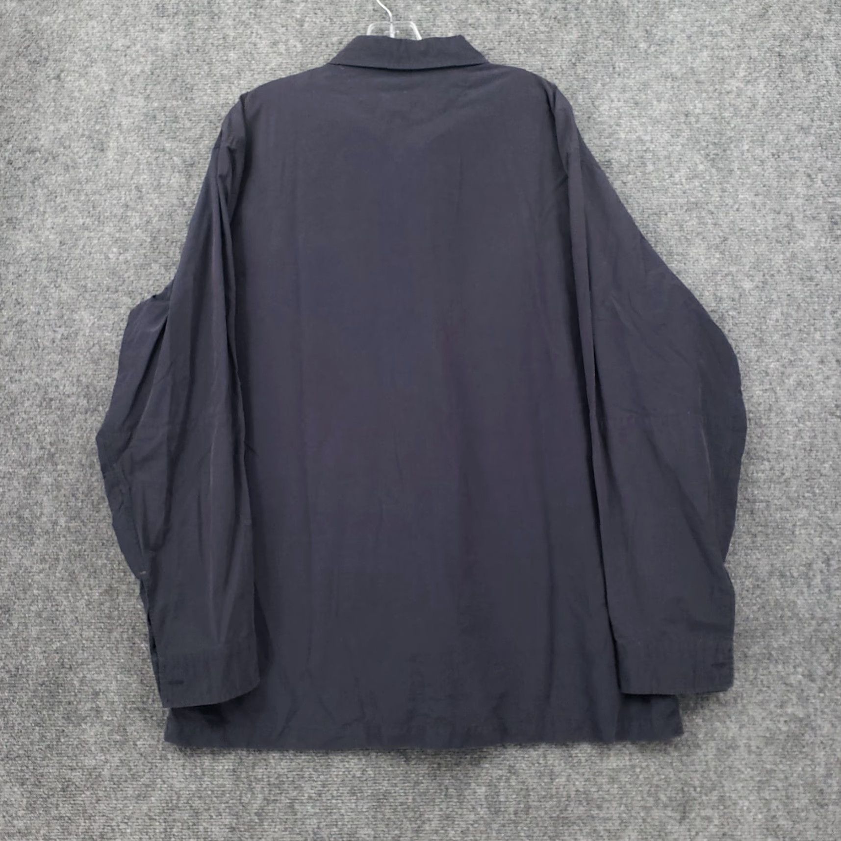 Vintage Reel Legends Shirt Mens XL Blue Solid Long Sleeve Button-Up Size US XL / EU 56 / 4 - 2 Thumbnail